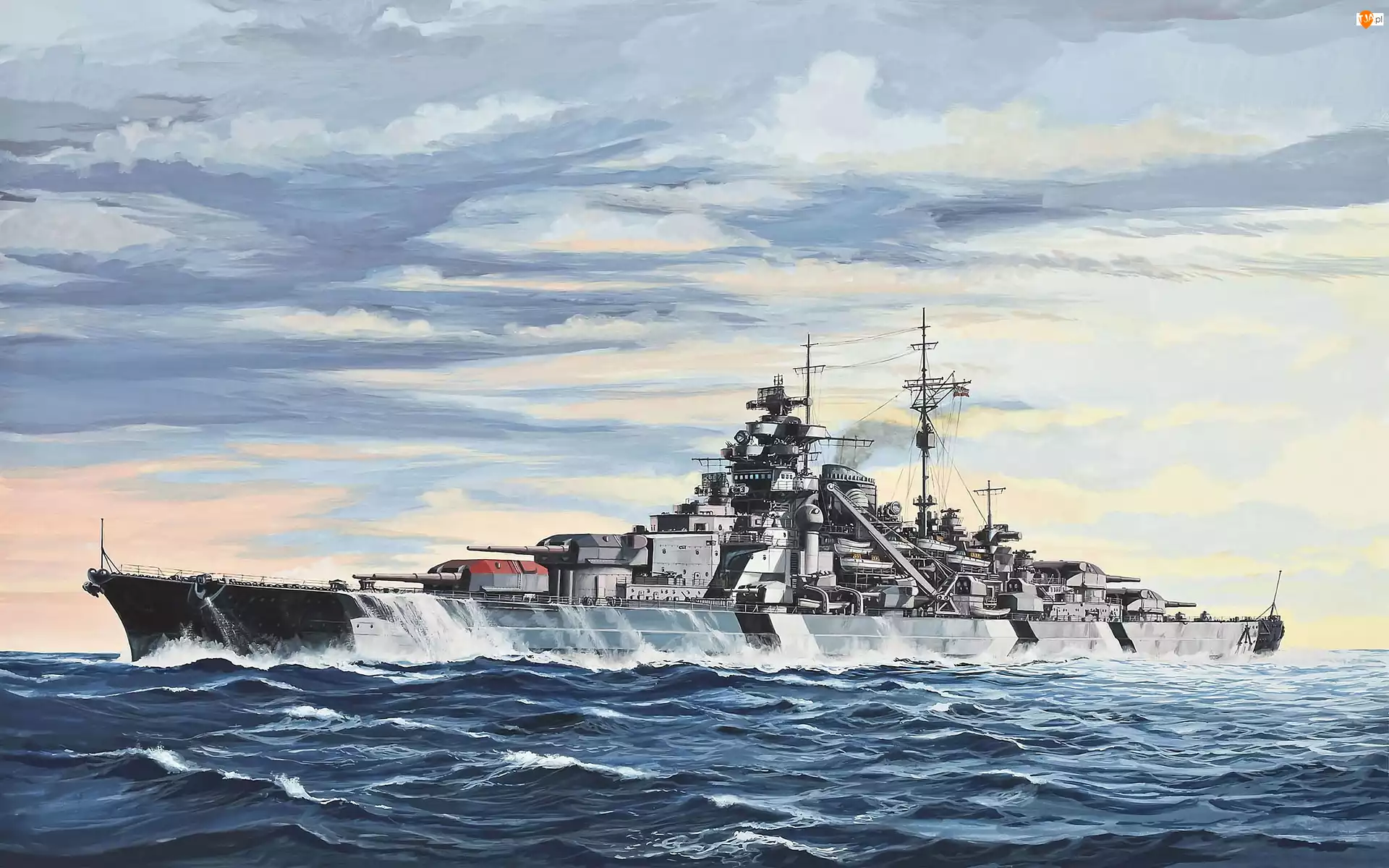Wojna, Morze, Okręt Wojenny, Ocean, Bismarck, Statek