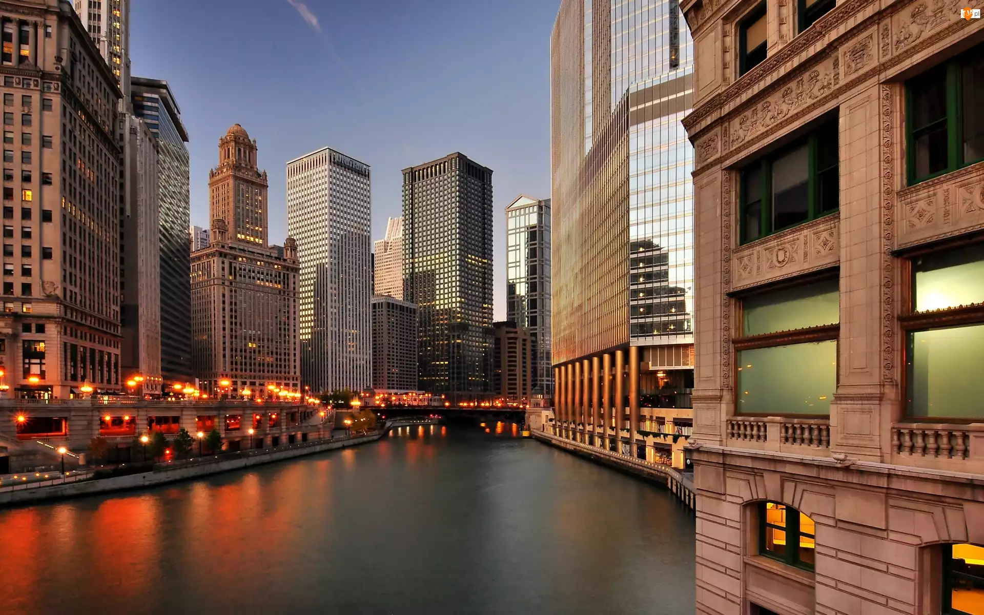 Chicago, Rzeka, USA, Wieżowce