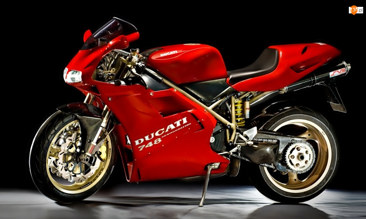 Czerwony, Ducati, 748