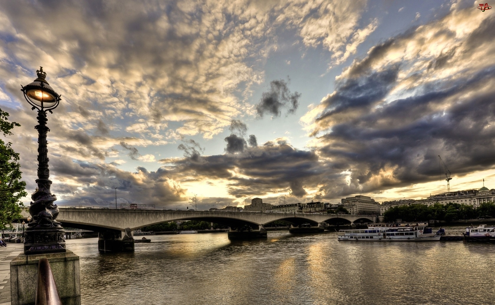 Most, Londyn, Rzeka, Chmury