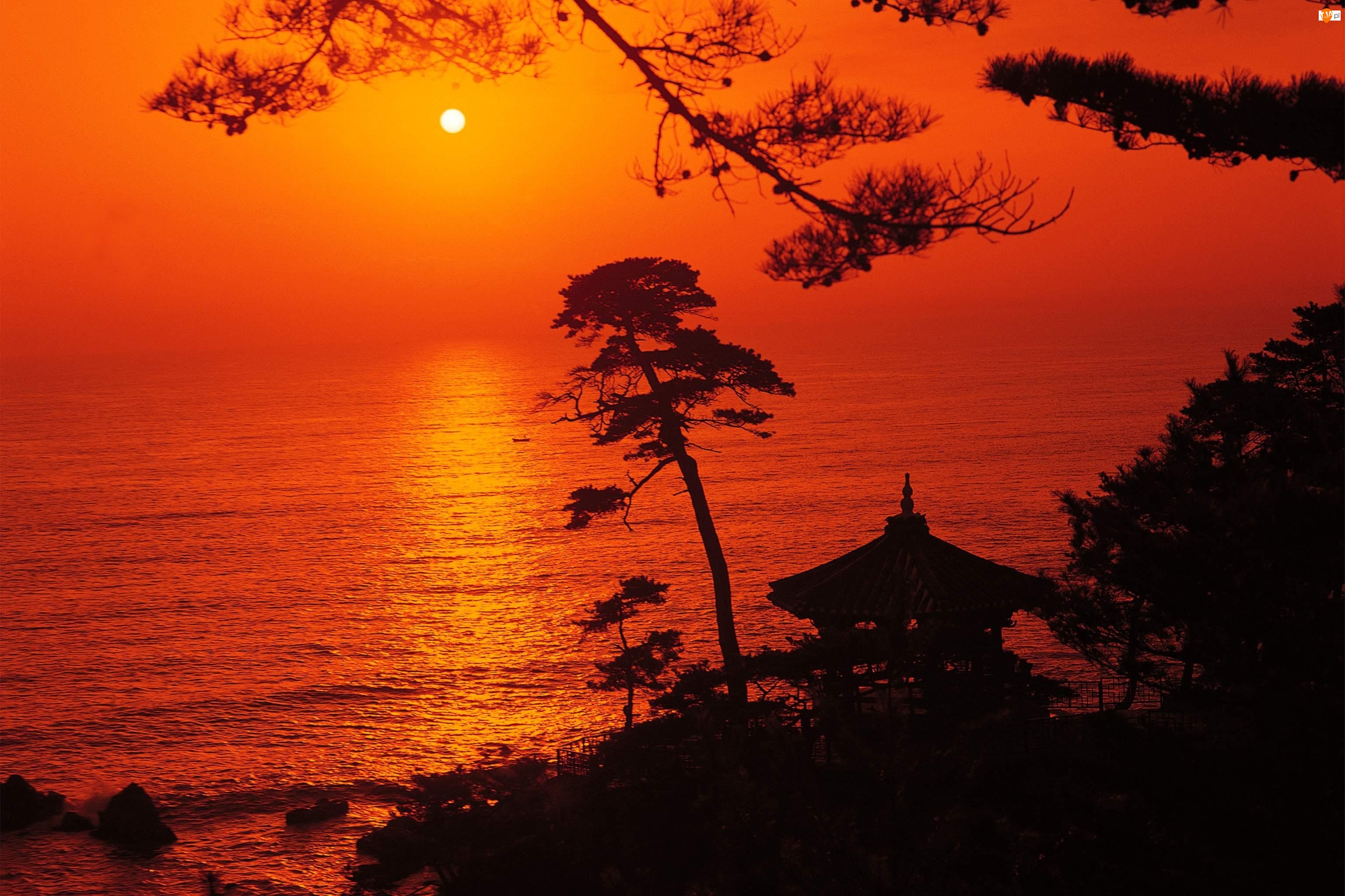 Wybrzeże, Słońca, Korei, Zachód