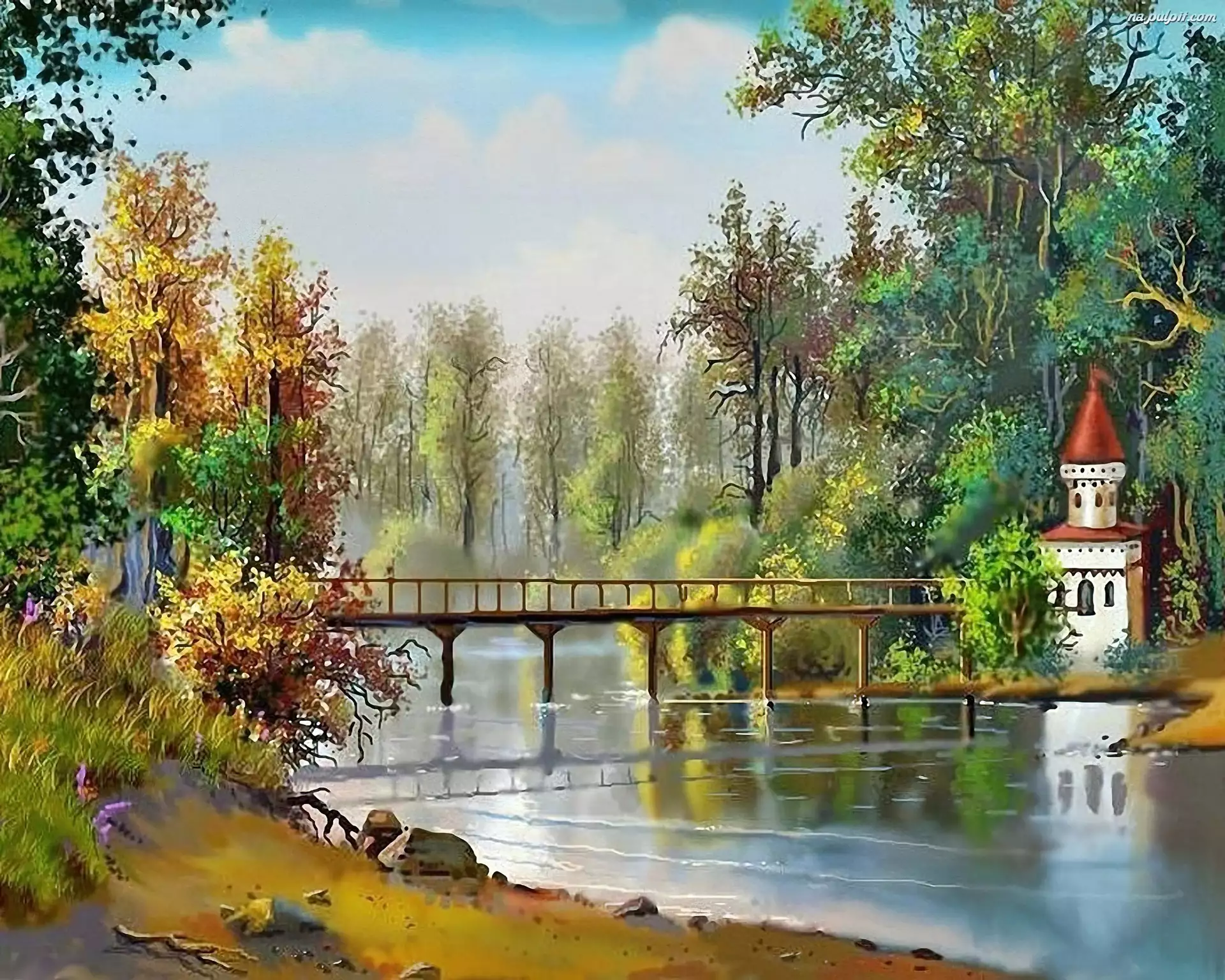 Kapliczka, Rzeka, Most