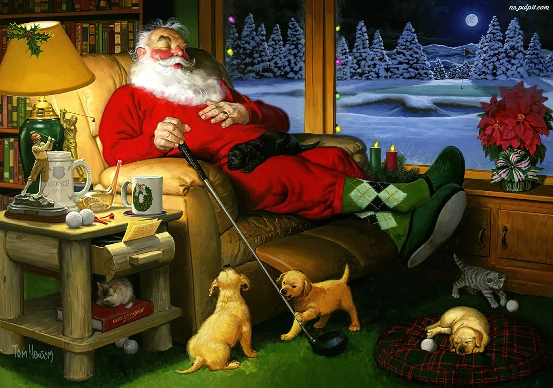 Pieski, Narodzenie, Małe, Mikołaj, Boże