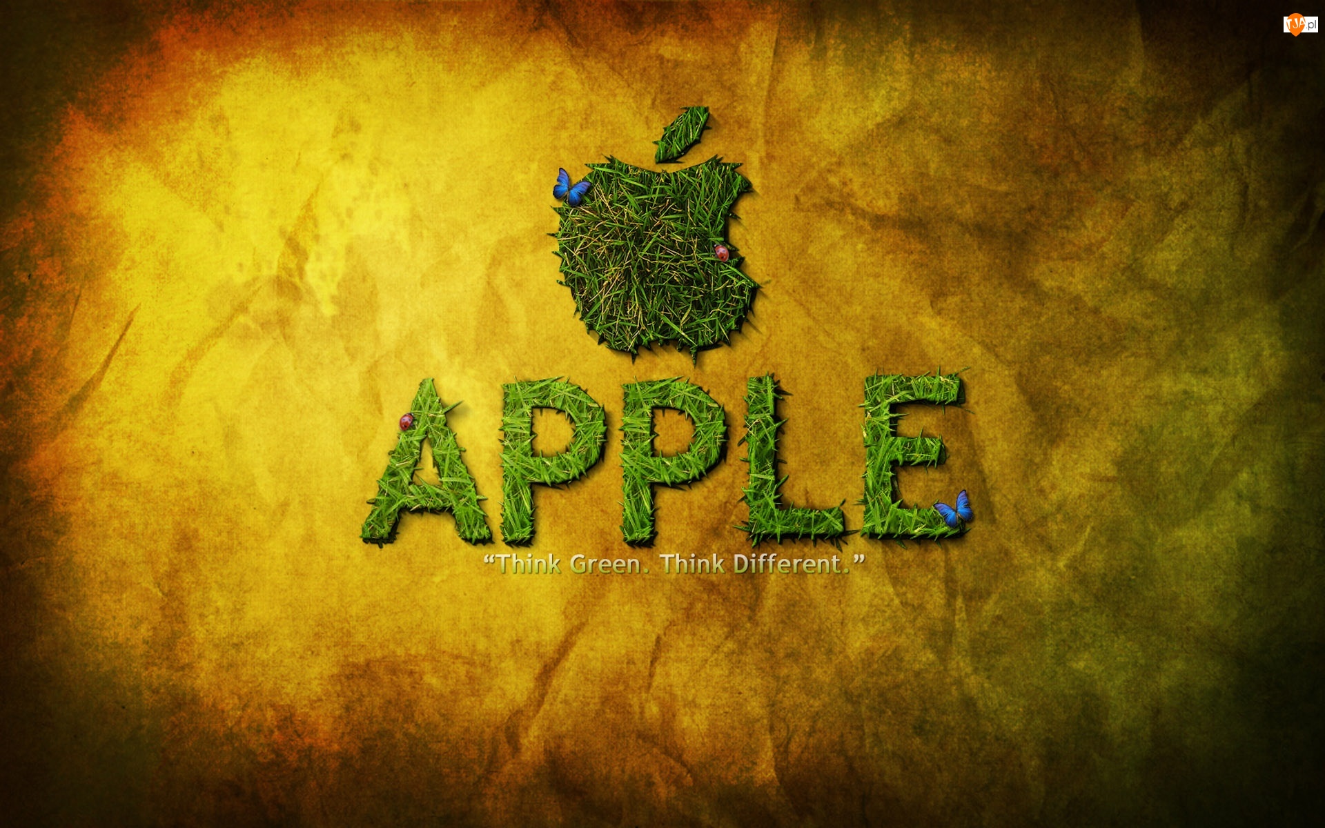 Trawa, Apple, Logo, Napis