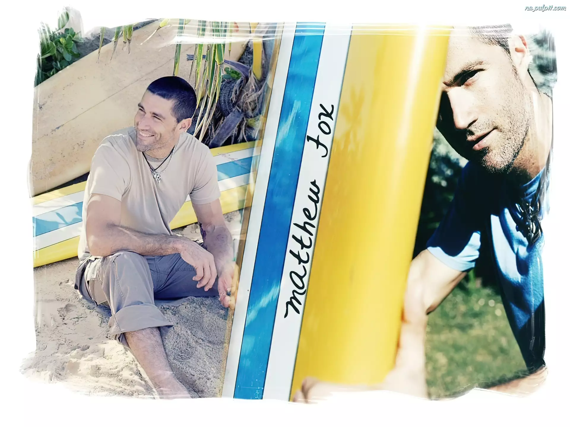 surfingowa, Filmy Lost, uśmiech, Matthew Fox, deska