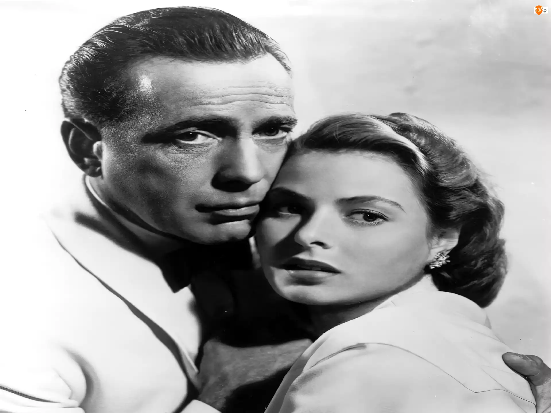 przytuleni, Casablanca, Ingrid Bergman, Humphrey Bogart