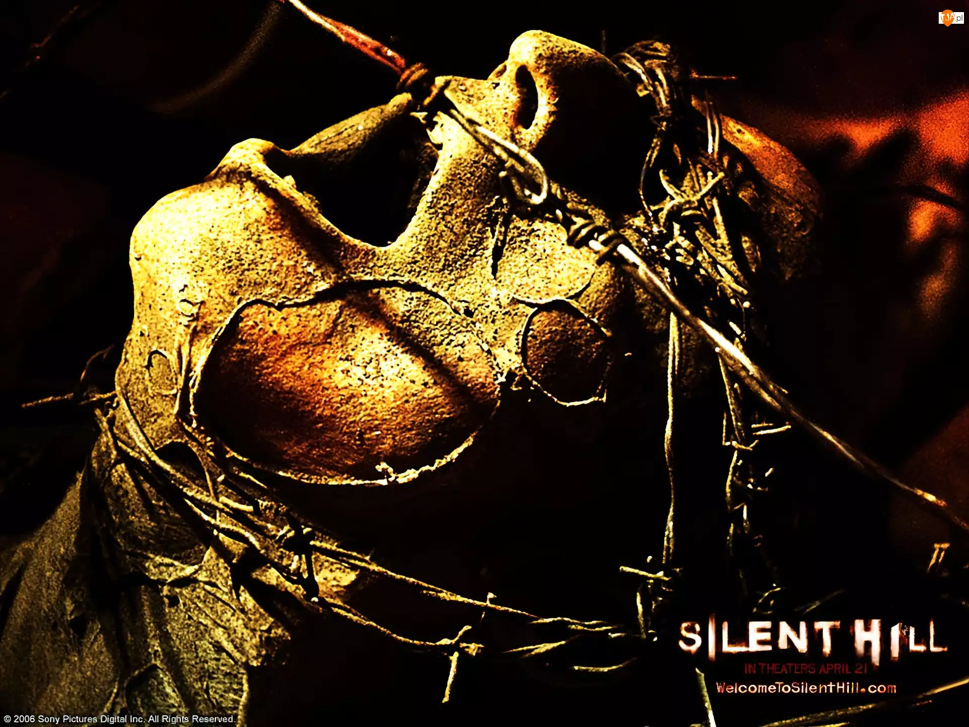 trup, Silent Hill, drut, twarz, kolczasty