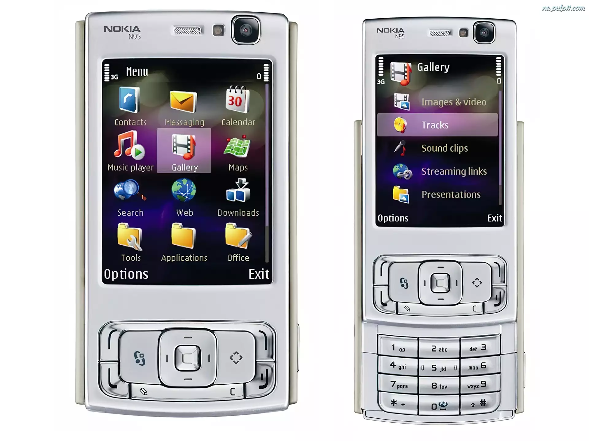 Nokia N95, Srebrna