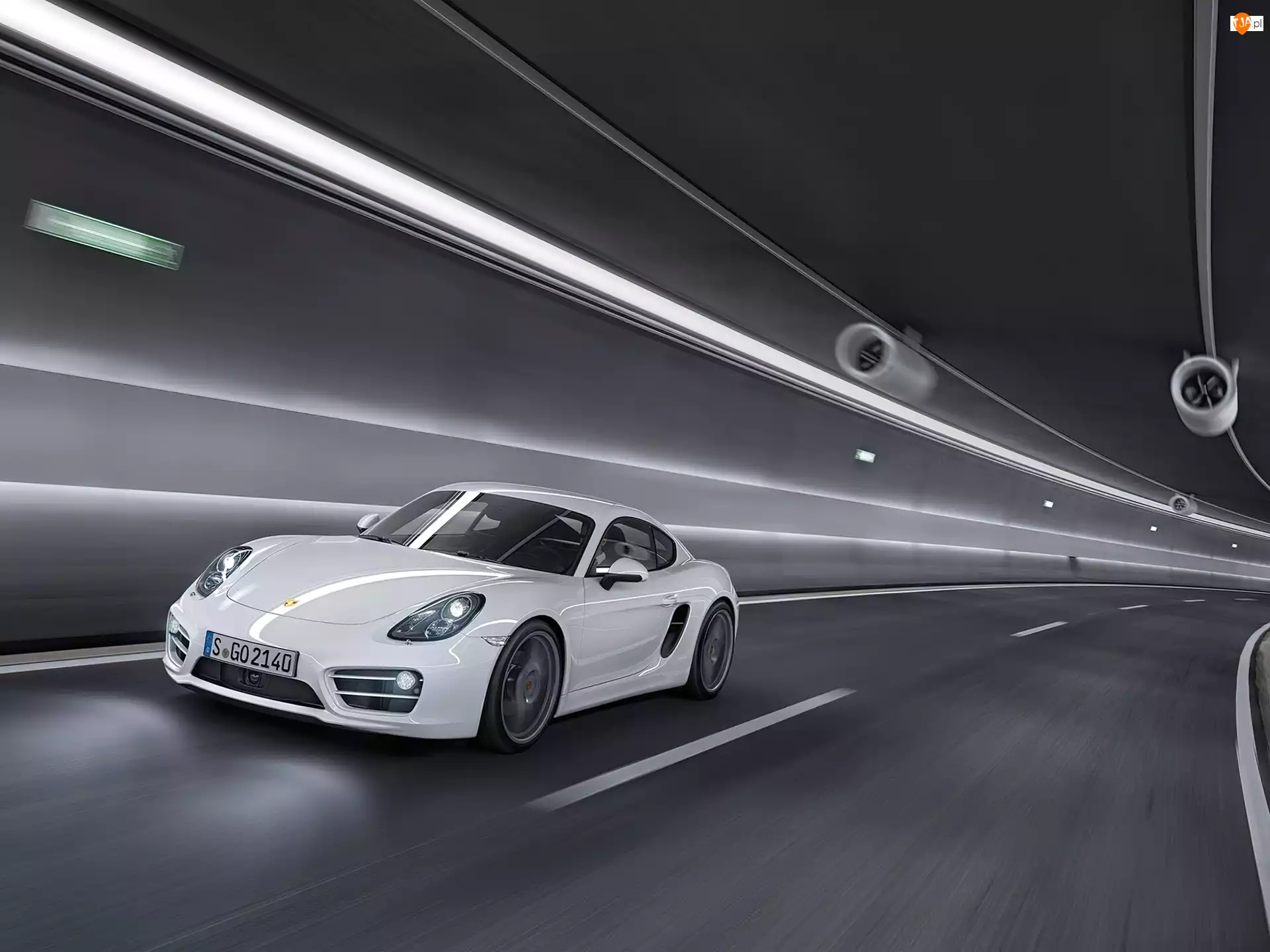 Tunel, Porsche Cayman S, Droga