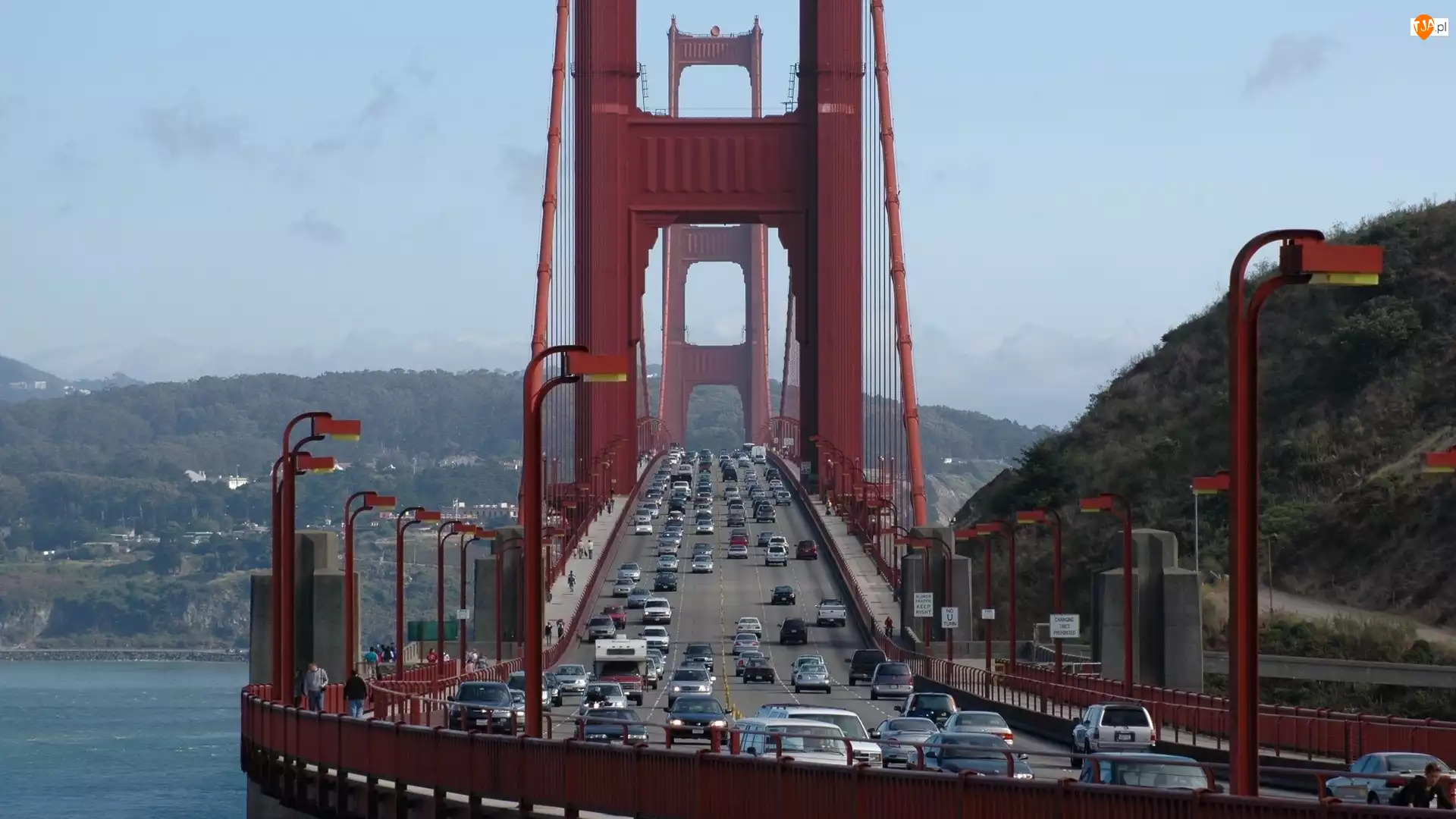 Uliczny, Most, Samochody, Golden Gate, Ruch
