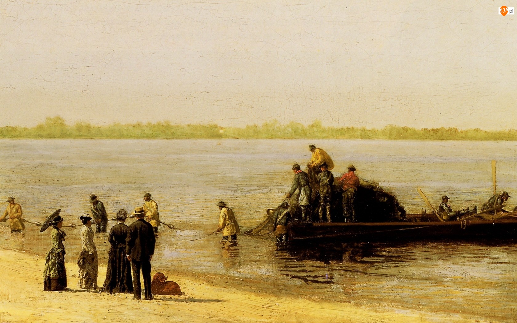 Thomas Eakins, Rybacy, Morze, Łódź