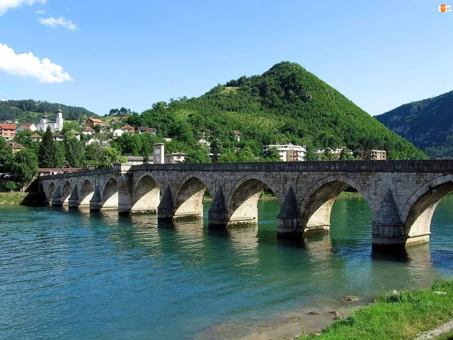 Góra, Hercegowina, Most, Rzeka, Zabudowania