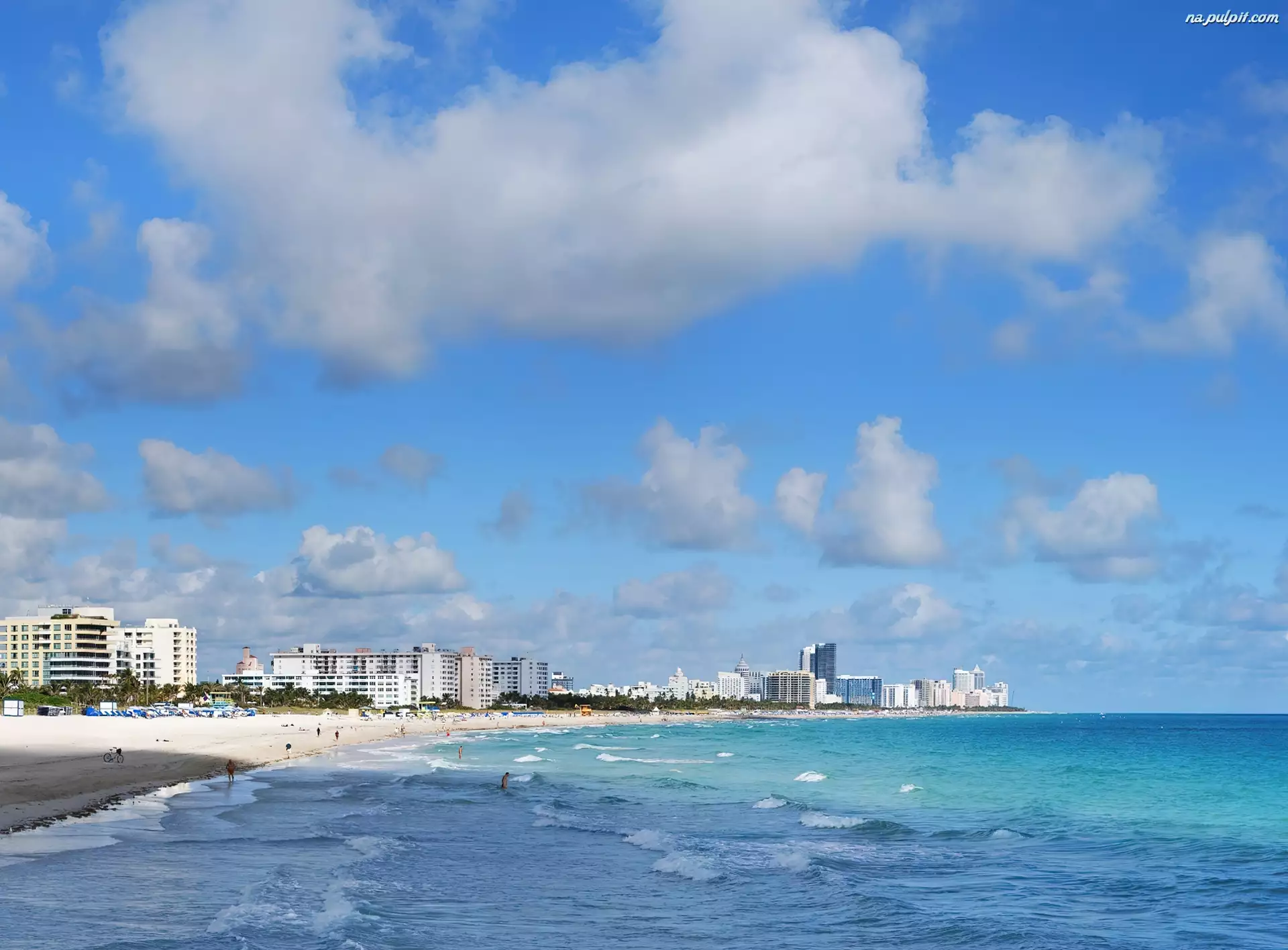 Miami, Morze, Plaża, Hotele
