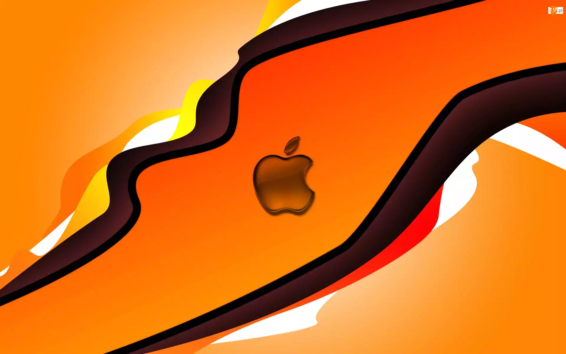 Apple, Orange, Logo, Pomarańczowe