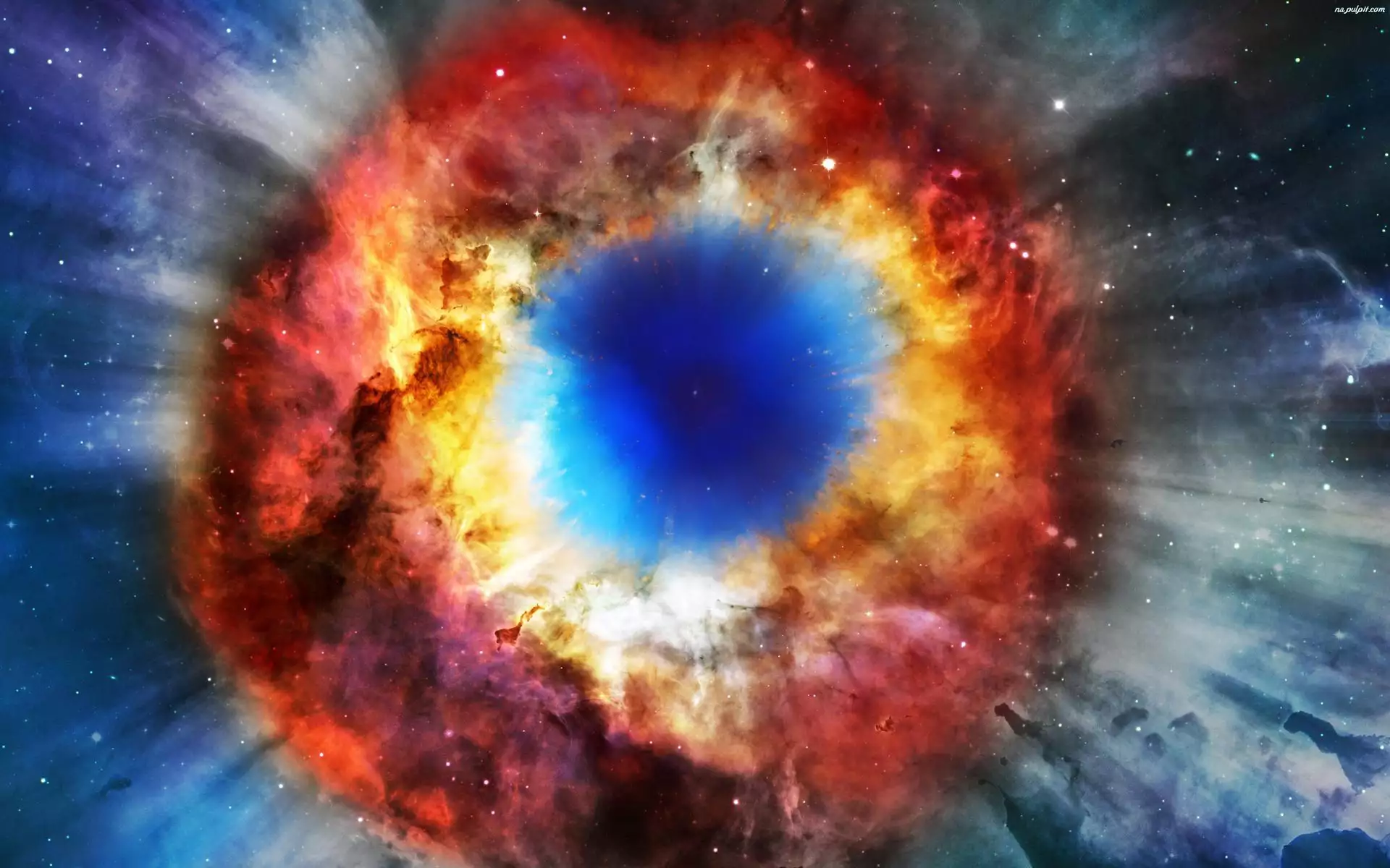Mgławica, Helix Nebula, Kosmos