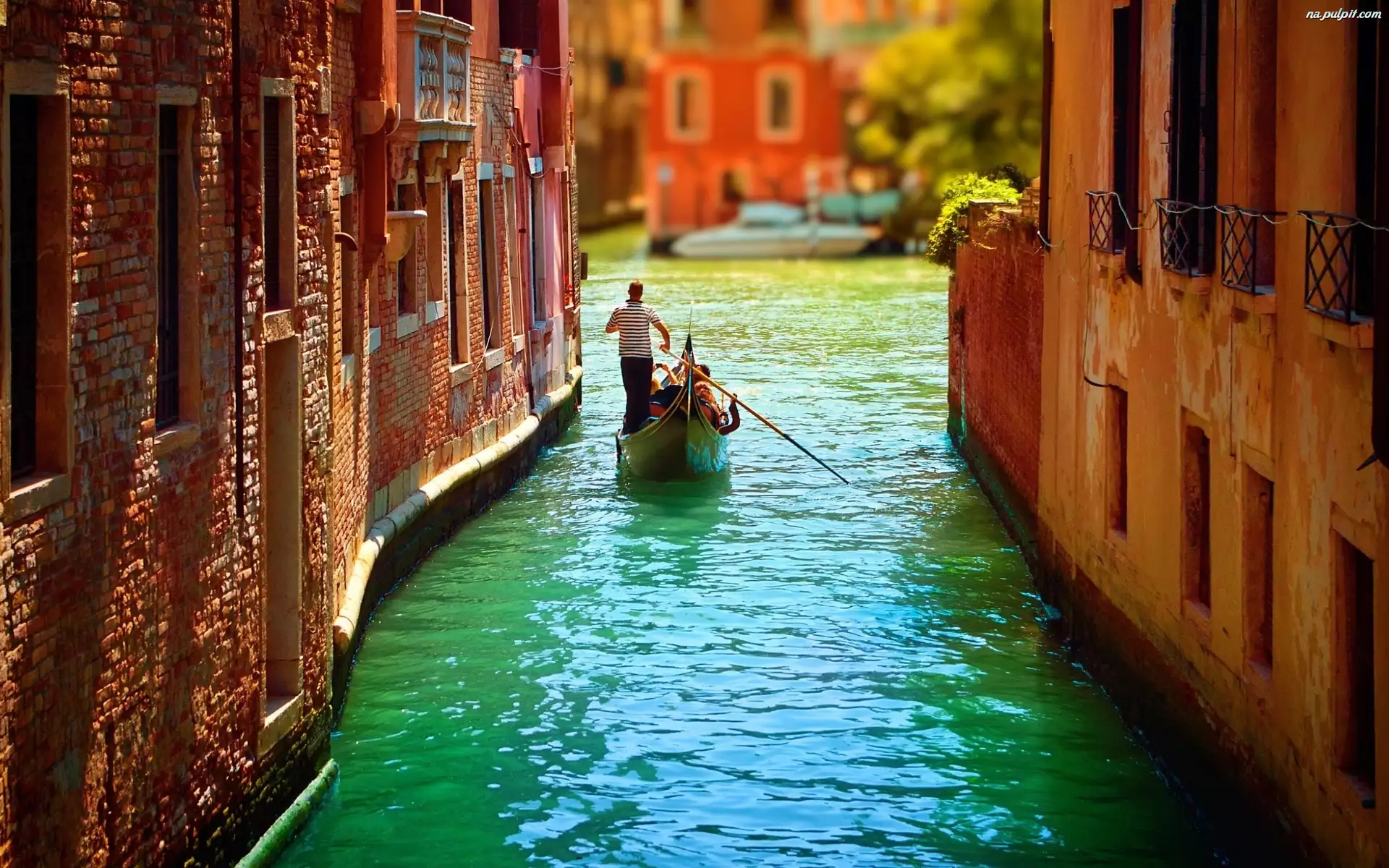 Wenecja, Domy, Gondola, Kanał