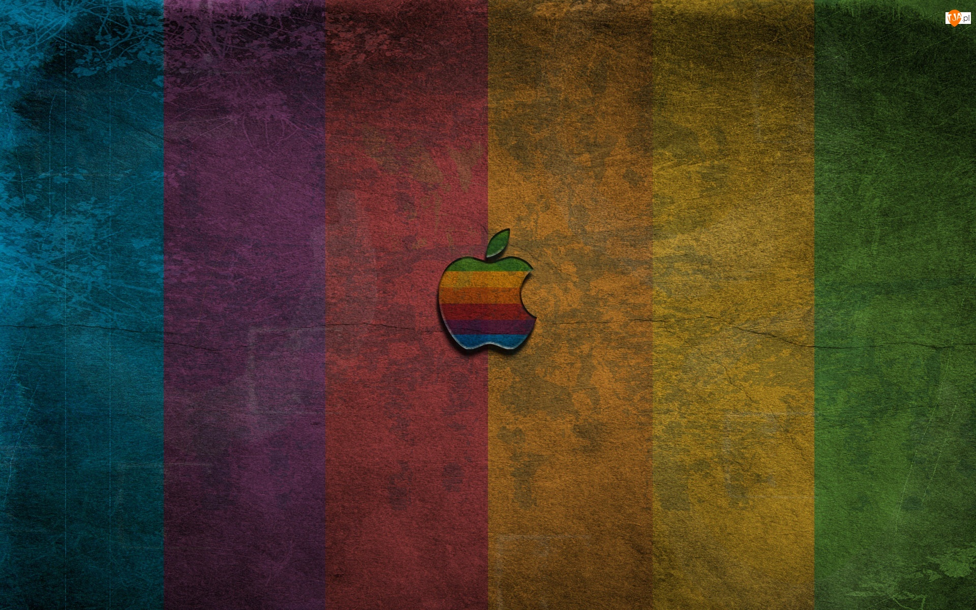 Pasy, Apple, Kolorowe, Logo, Ciemne