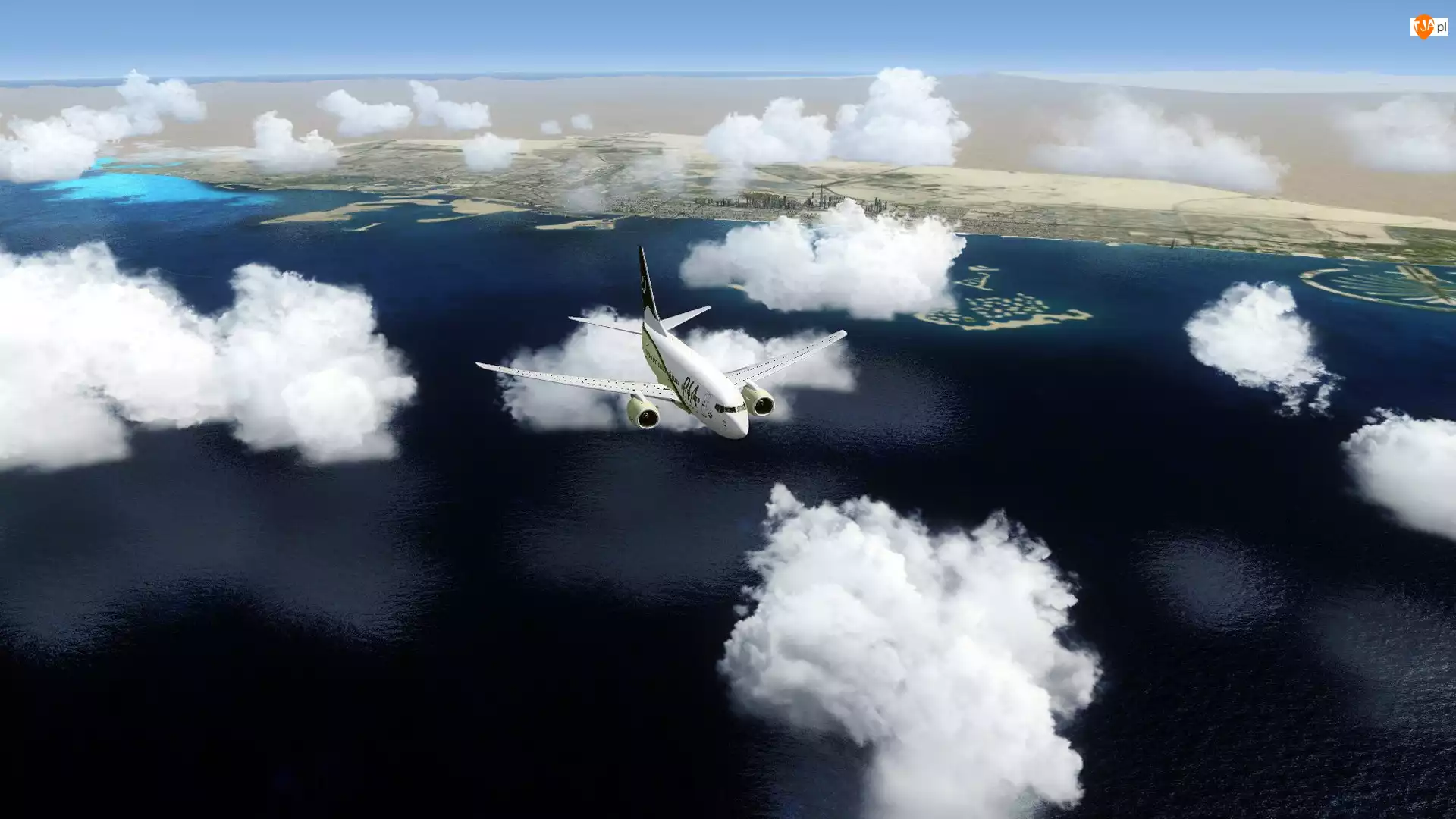 Dubaj, Samolot, Chmury