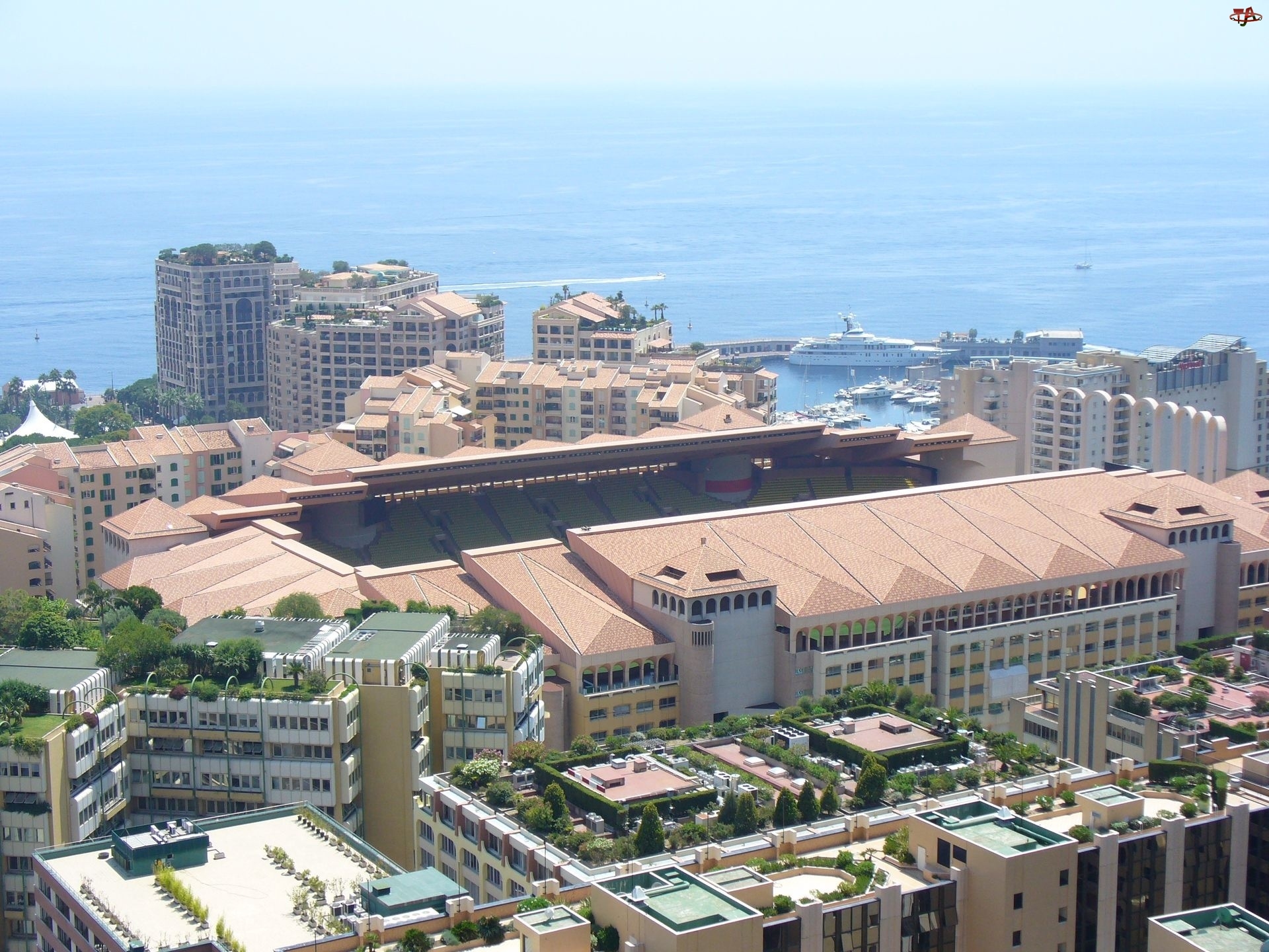 Morze, Panorama, Miasta, Monako