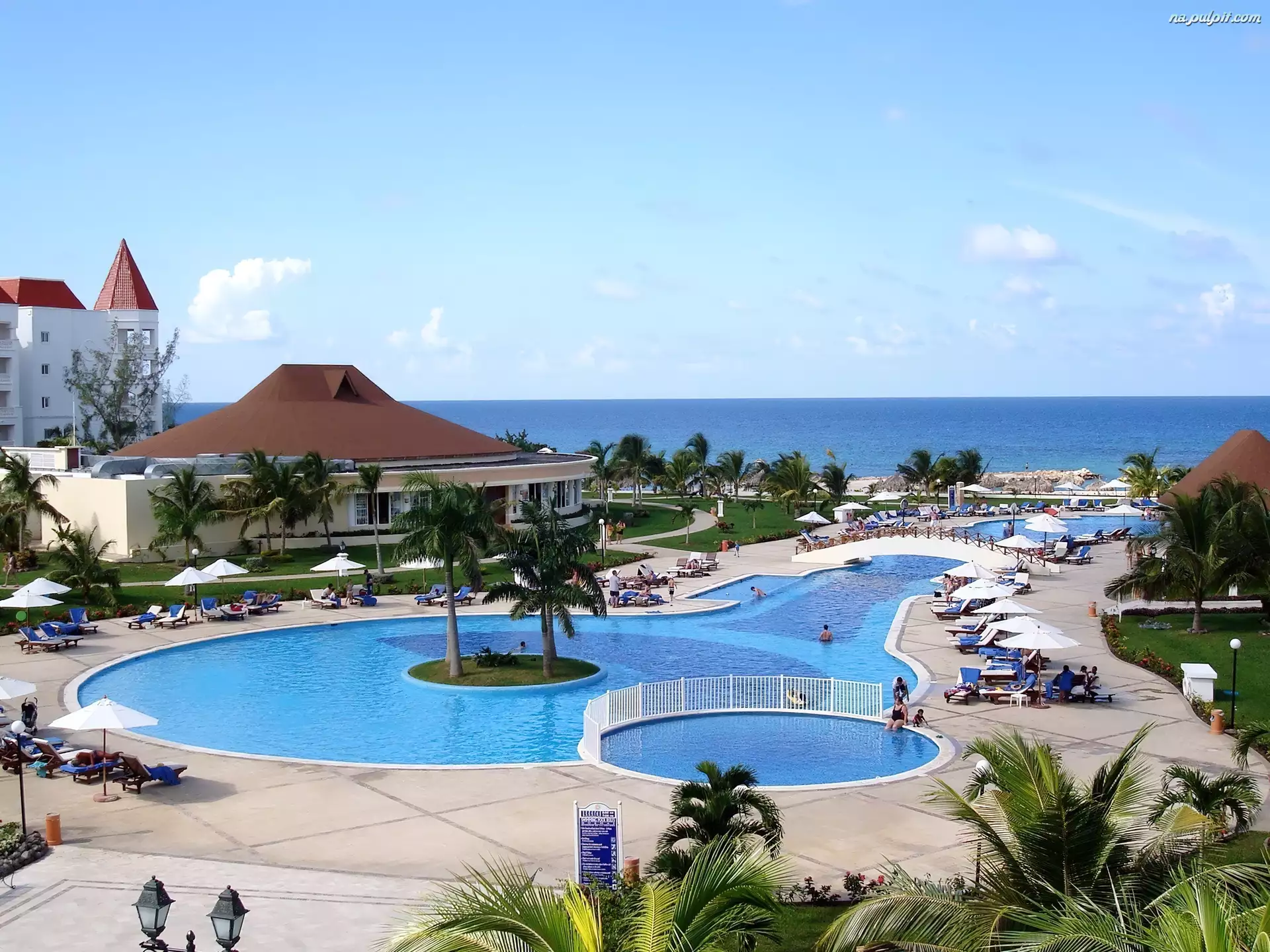 Hotel, Jamajka, Basen, Ocean
