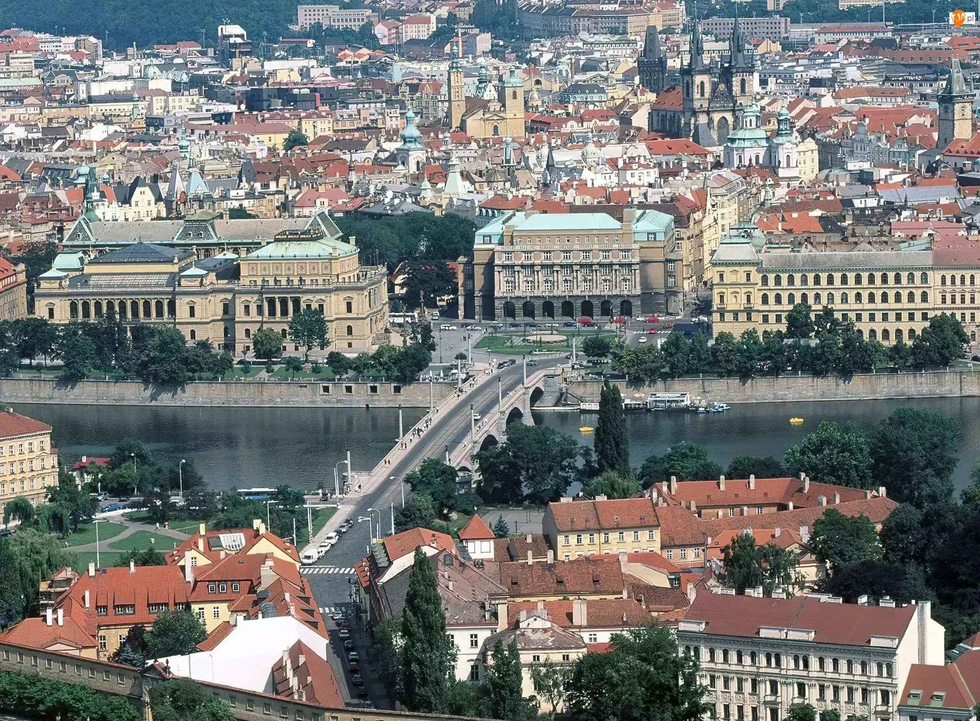 Panorama, Most Karola, Miasta, Praga