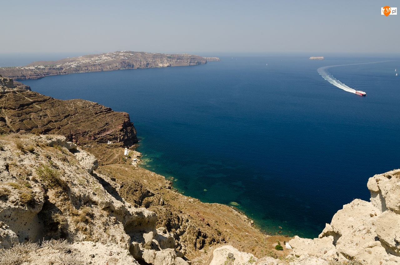 Brzeg, Grecja, Kamienisty, Morze, Santorini