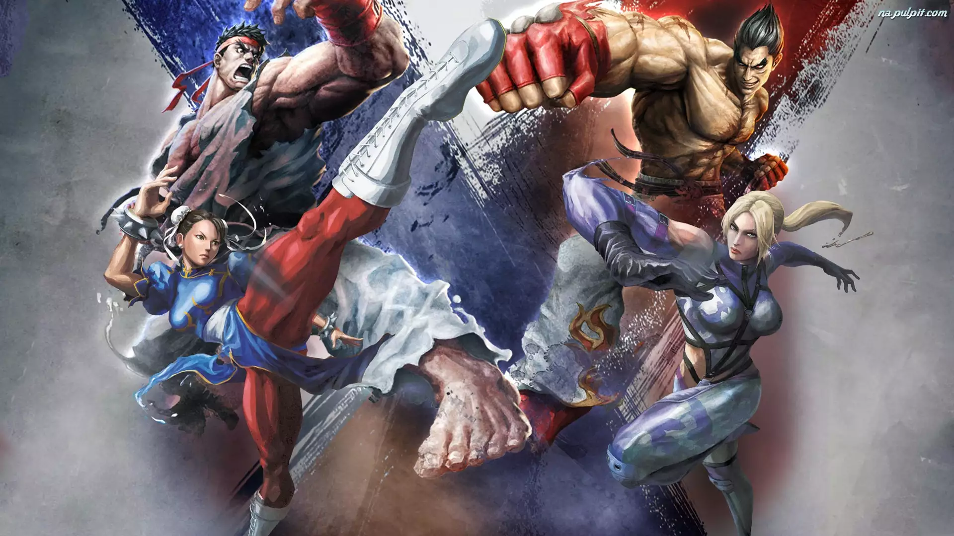 Chun-Li, Kazuya Mishima, Ryu, Street Fighter X Tekken, Nina Williams