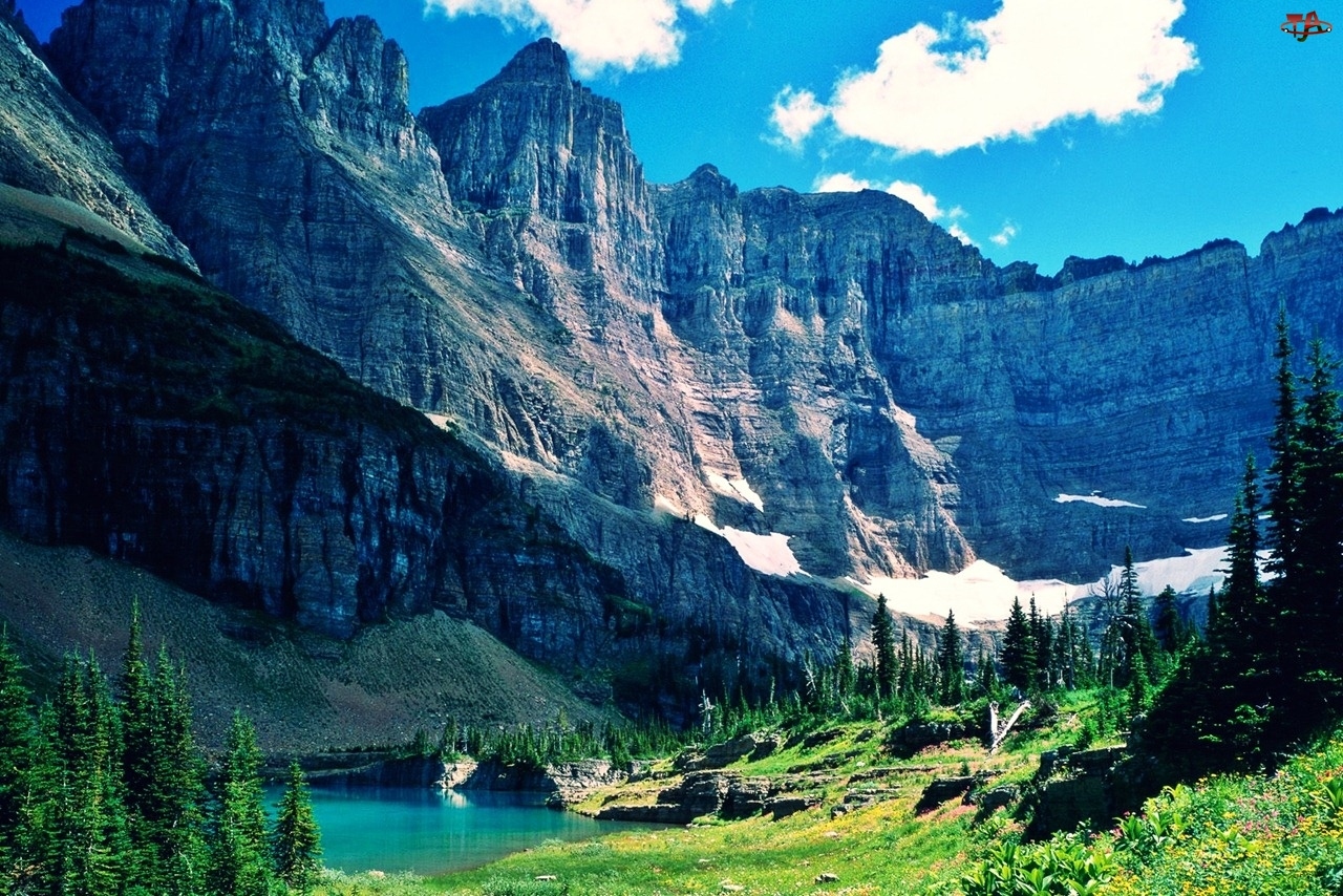Park Narodowy, Kanada, Góry, Jeziorko, Montana