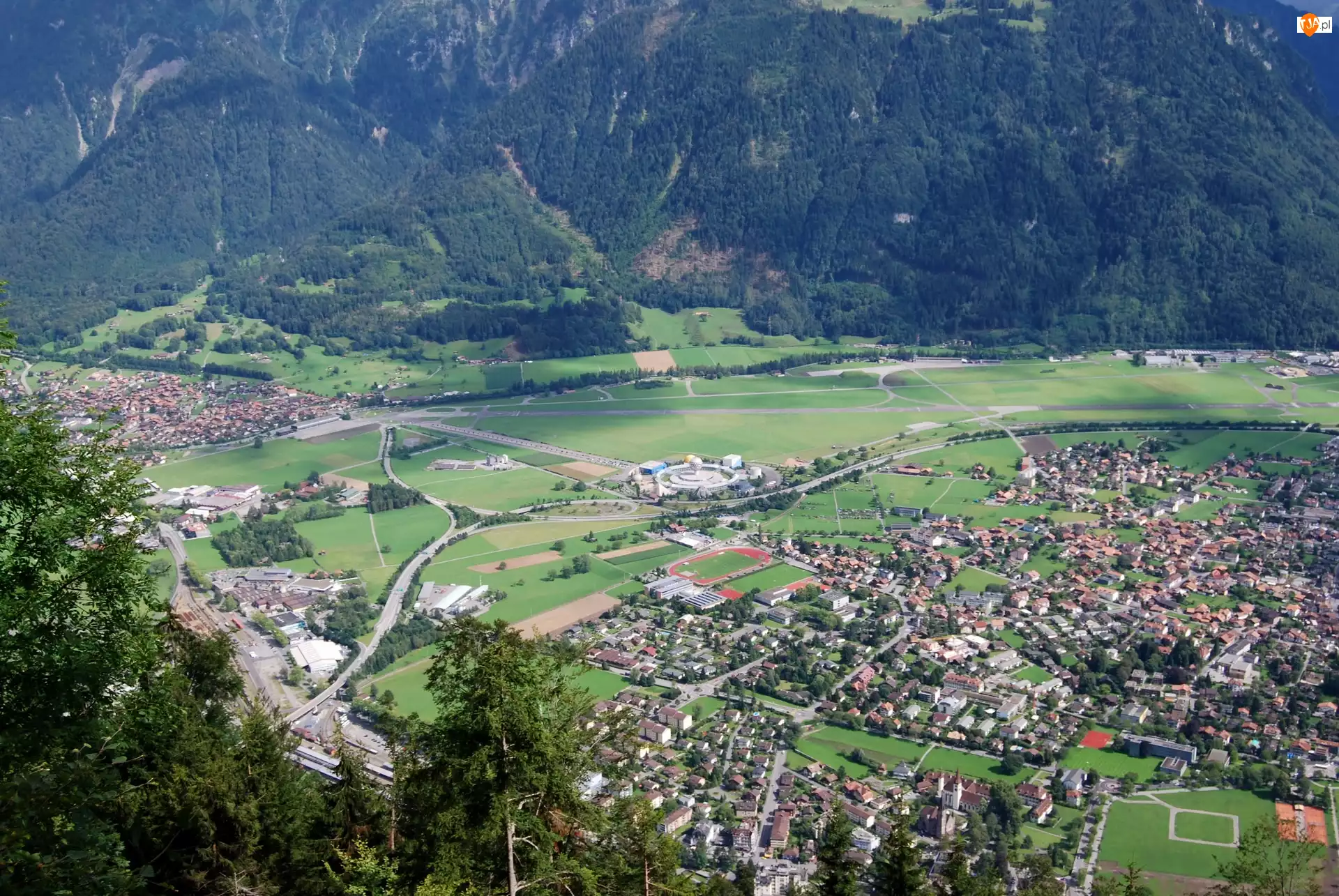 Panorama, Szwajcaria, Miasta, Interlaken
