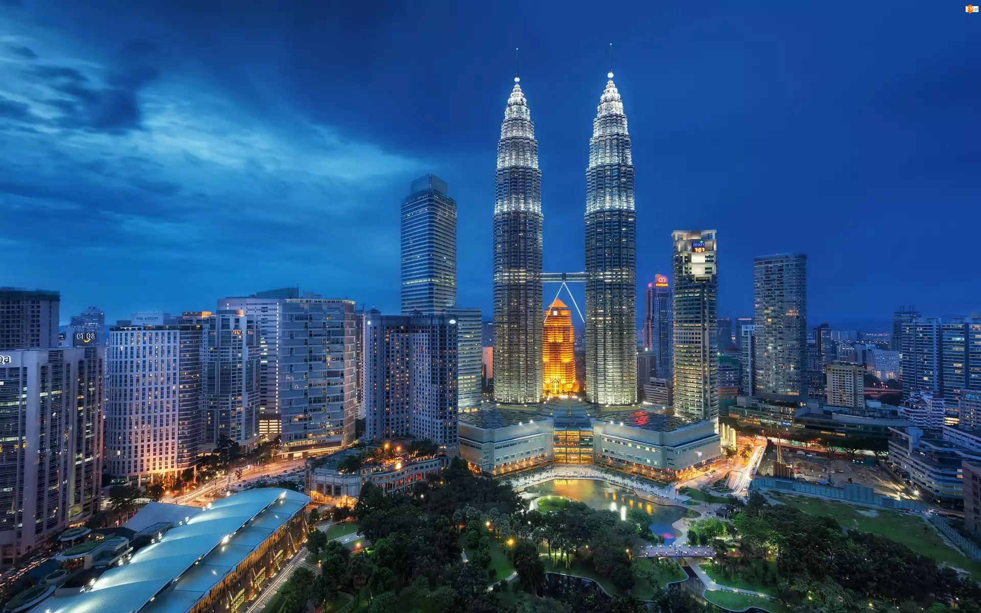 Wieże, Malezja, Lumpur, Kuala, Bliźniacze