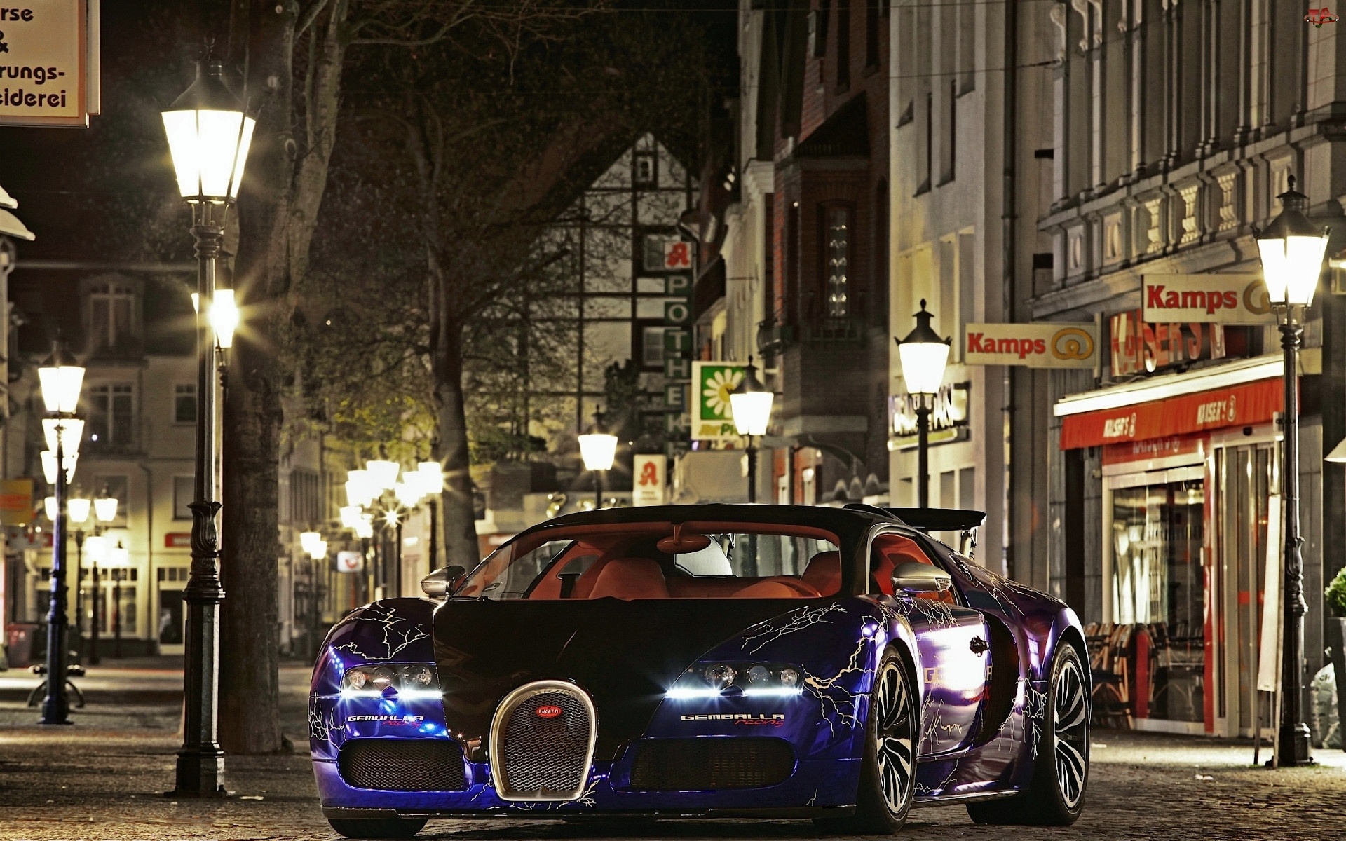 Noc, Bugatti Veyron, Miasto