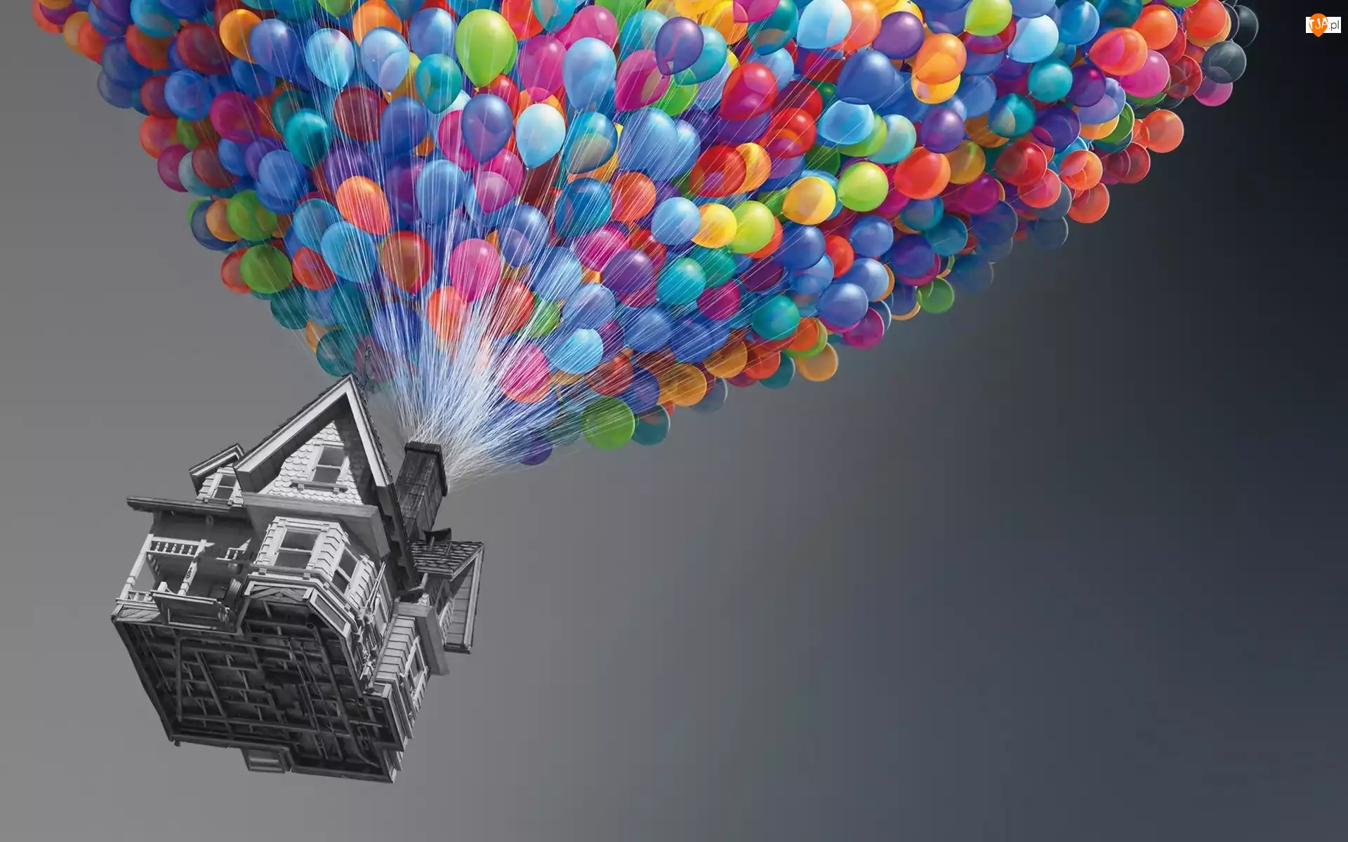 Balony, Dom, Kolorowe