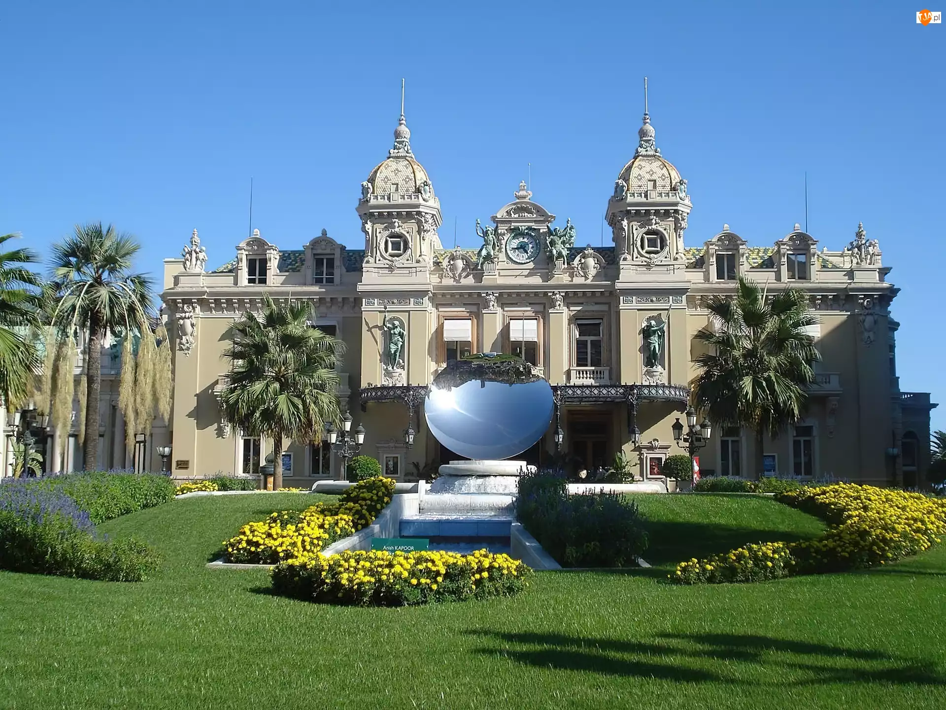Monako, Pałac, Fontanna, Monte Carlo