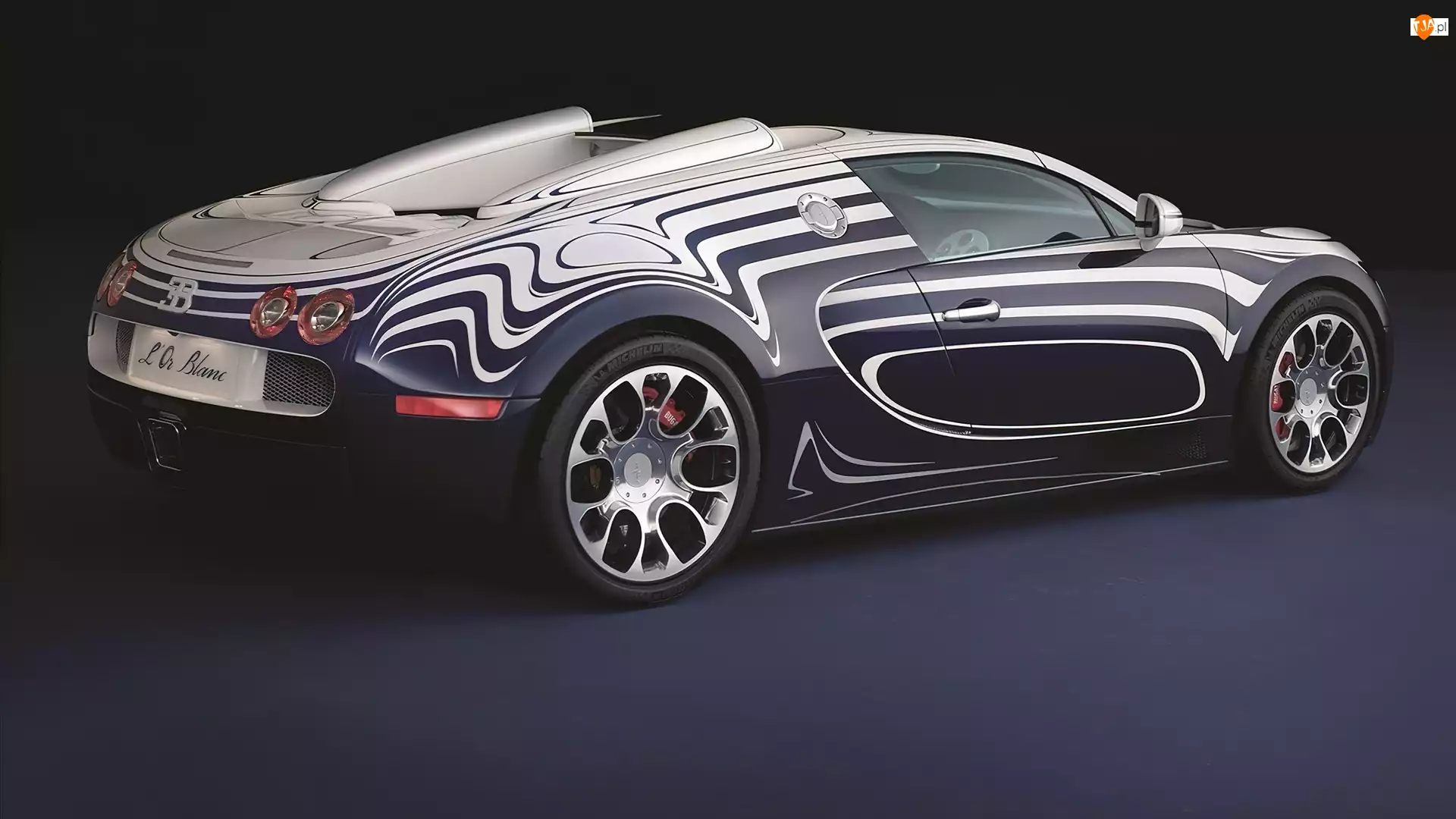 Zebra, Samochód, Bugatti Veyron