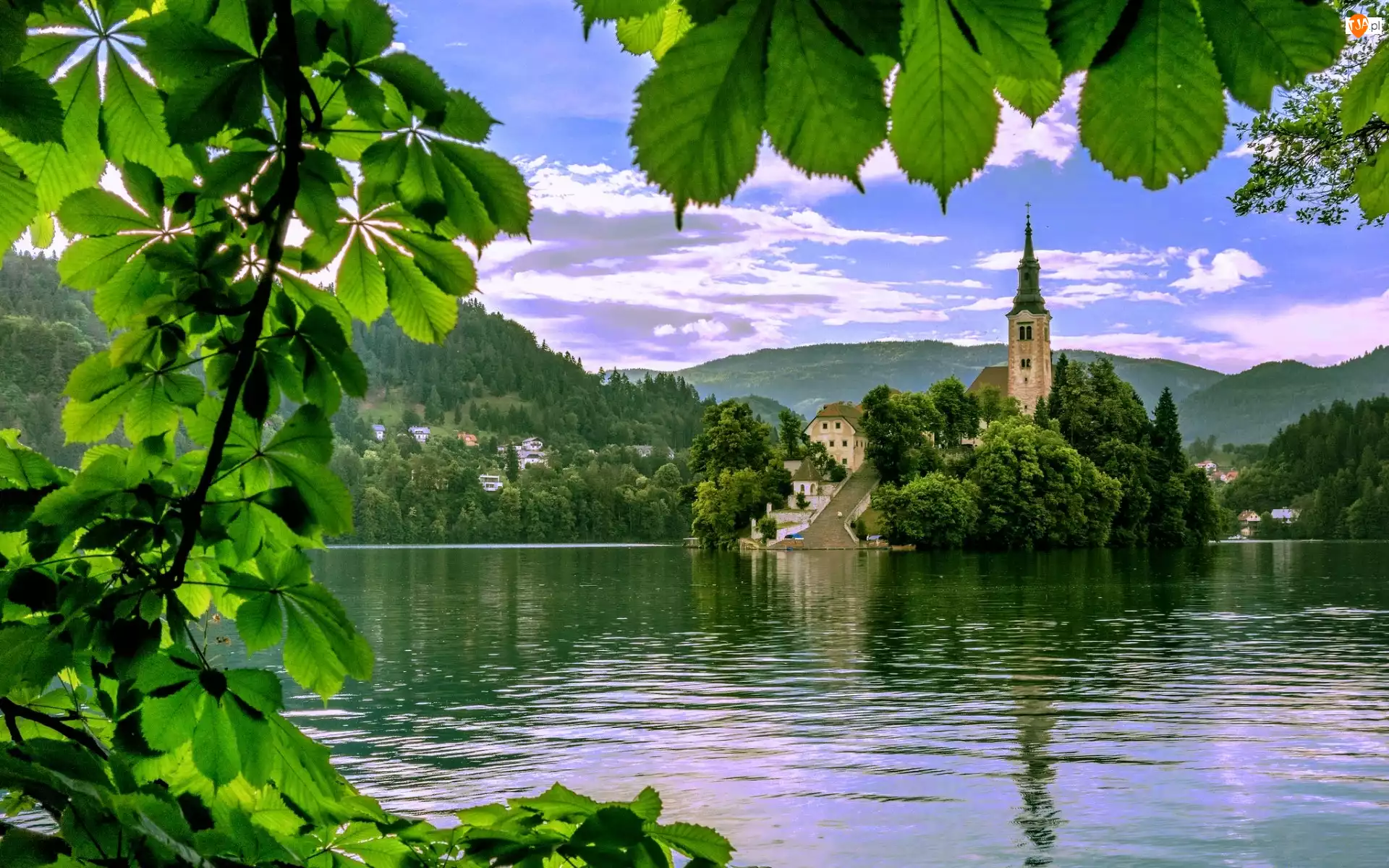 Bled, Kasztan, Kościół, Jezioro
