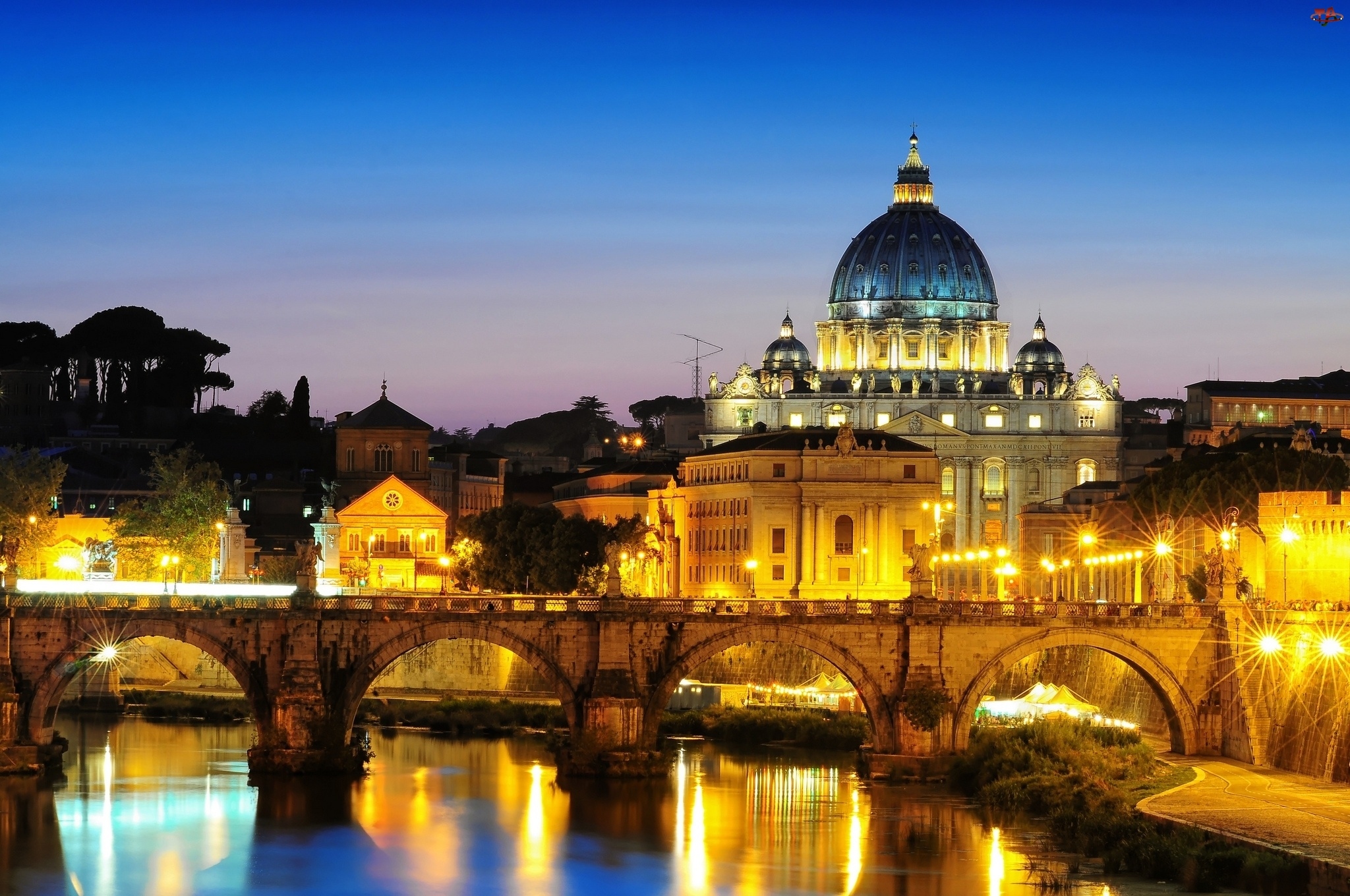 Włochy, Most, Watykan, Bazylika Św. Piotra, Rzym