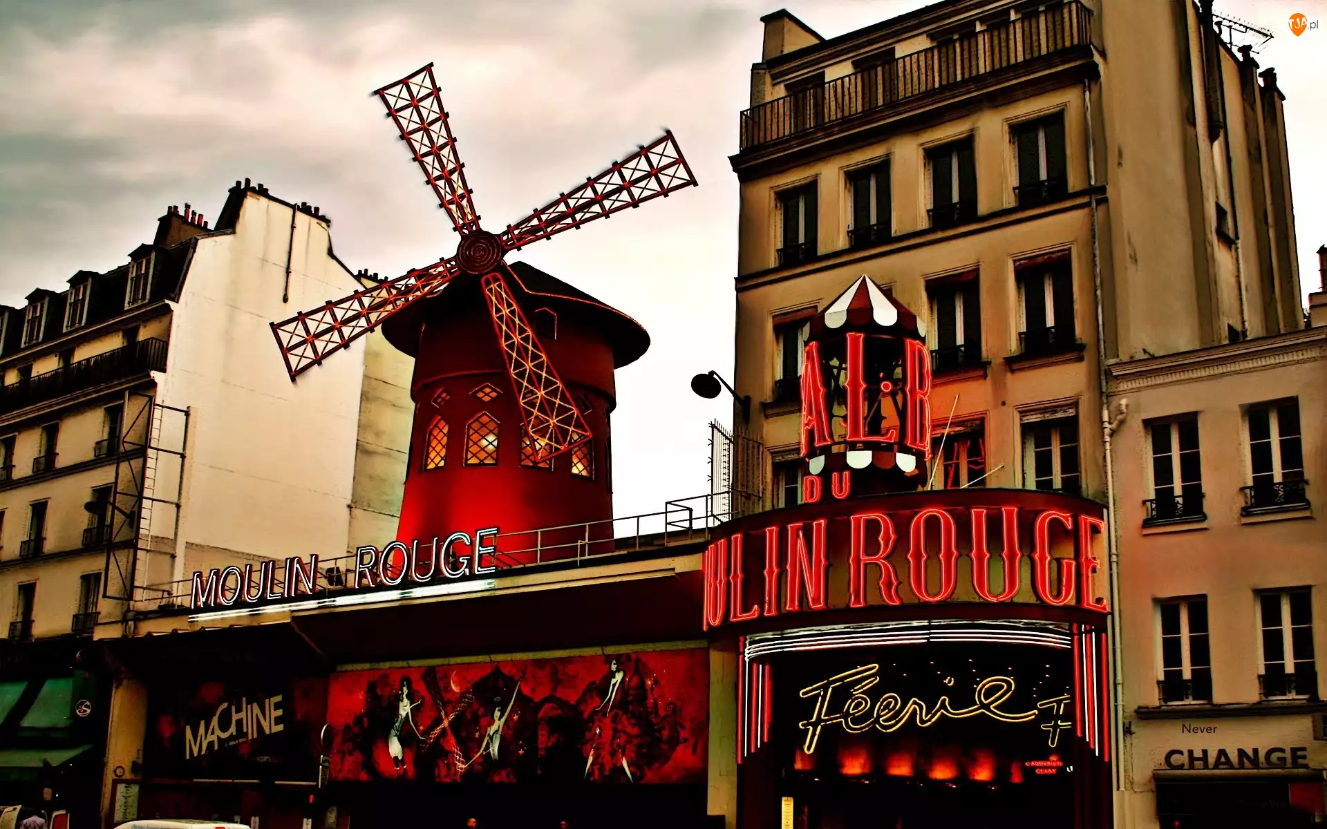 Paryż, Wiatrak, Moulin Rouge, Kabaret