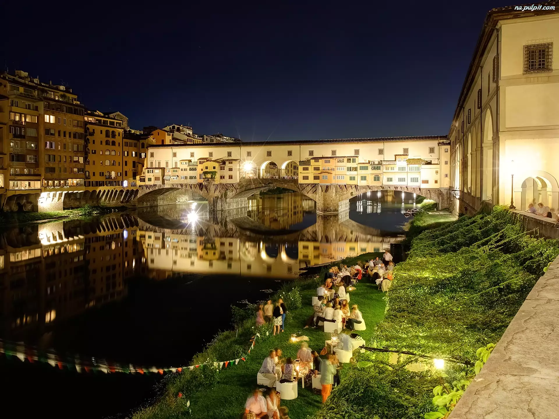 Złotników, Rzeka, Florencja, Arno, Most, Ponte Vecchio