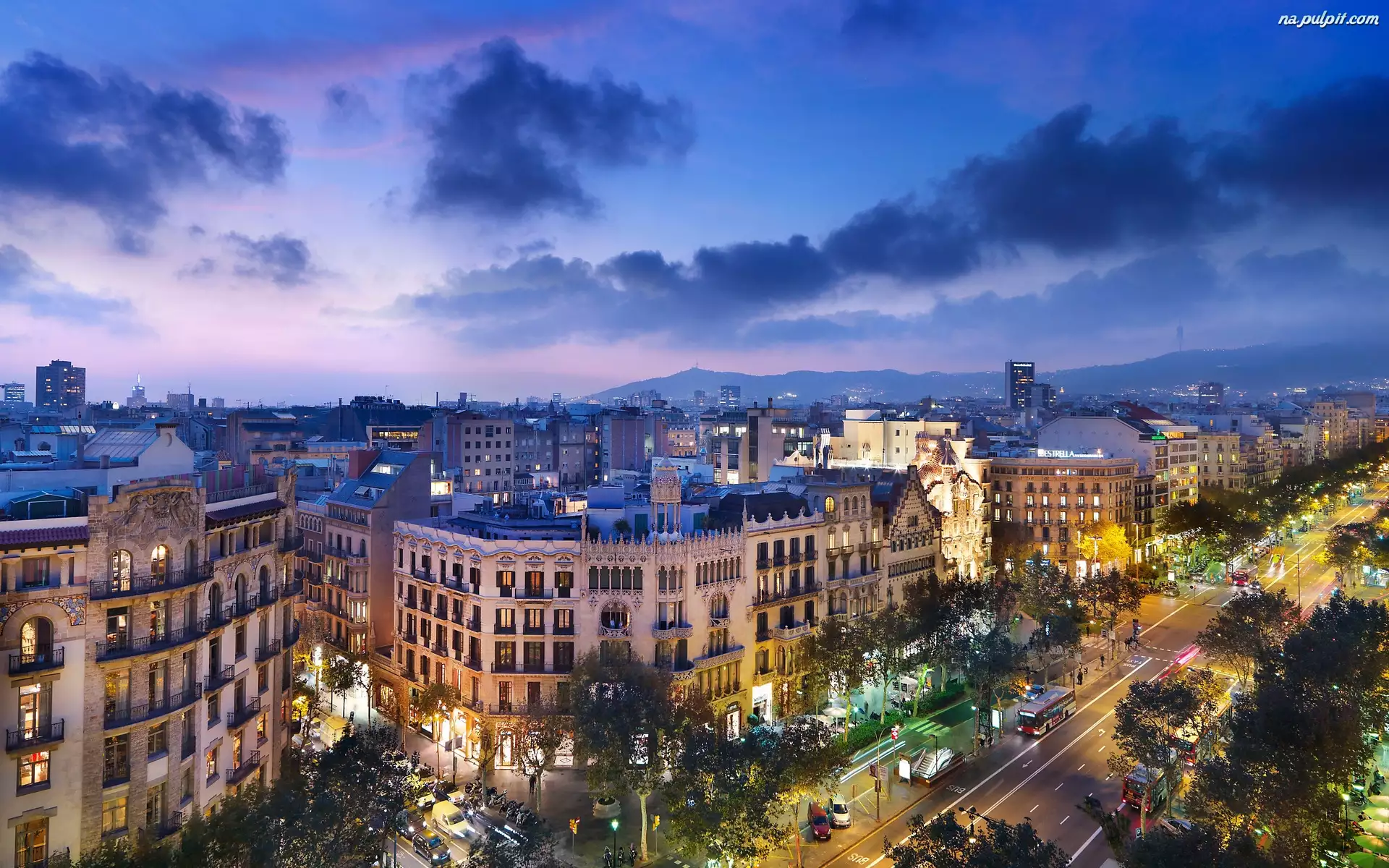 Barcelona, Miasta, Hiszpania, Panorama