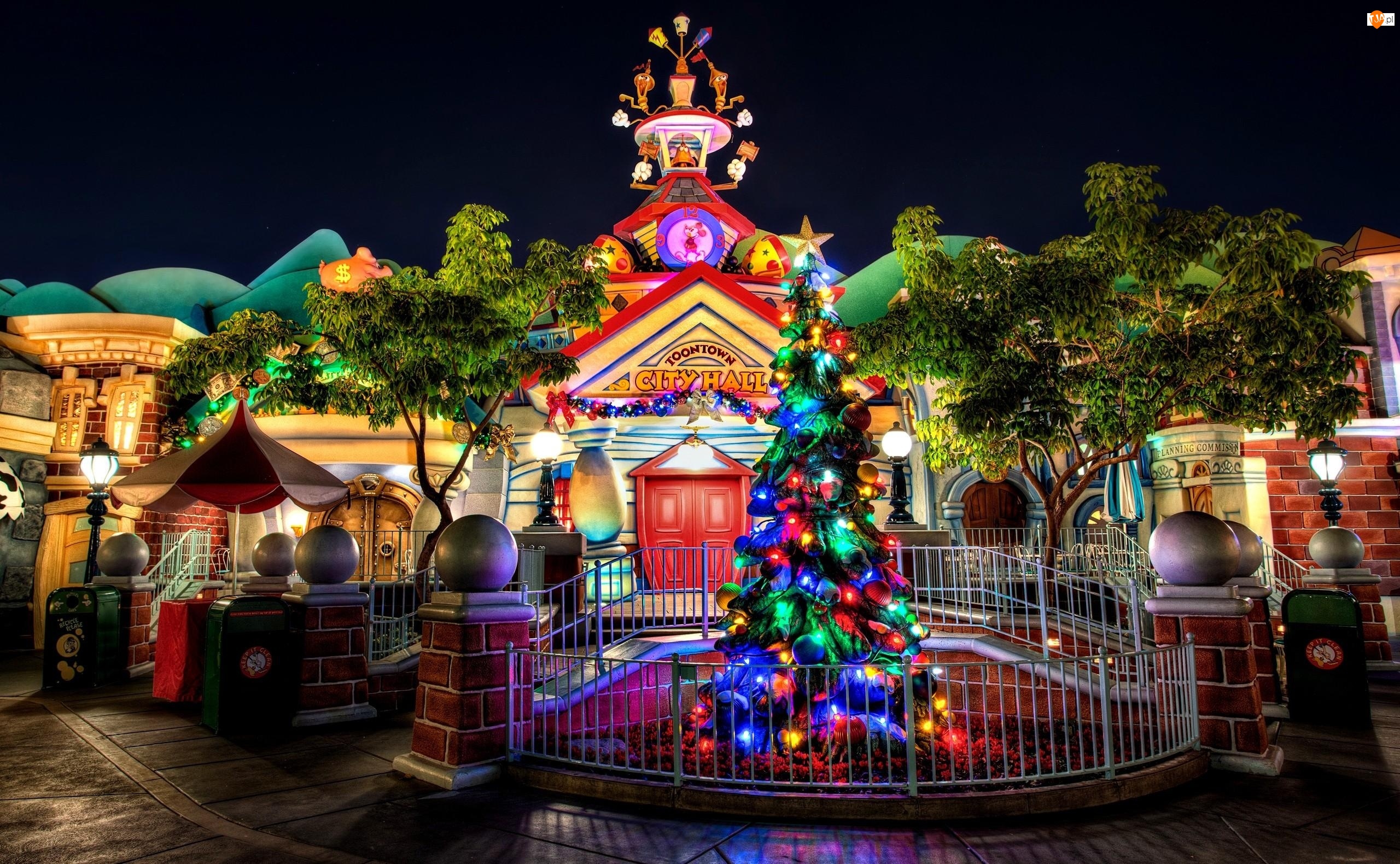 Dekoracje, Disneyland, Świąteczne