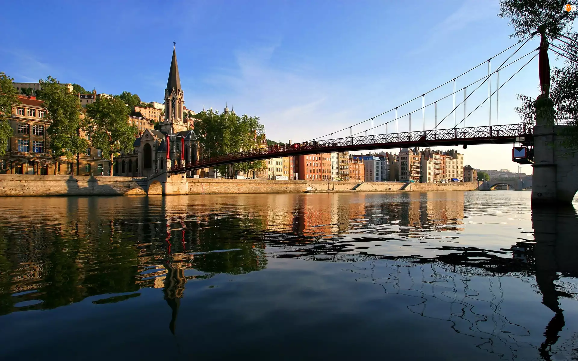 Most, Panorama, Miasta, Rzeka