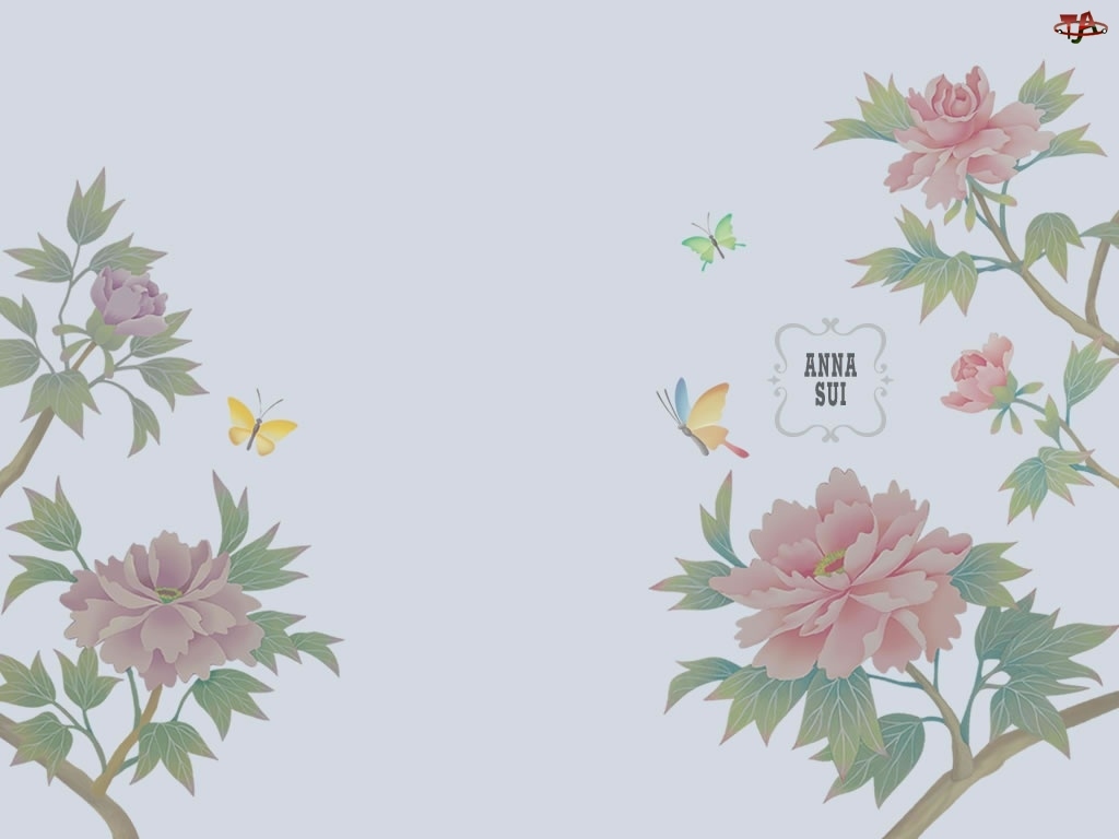 motyle, Anna Sui, kwiaty