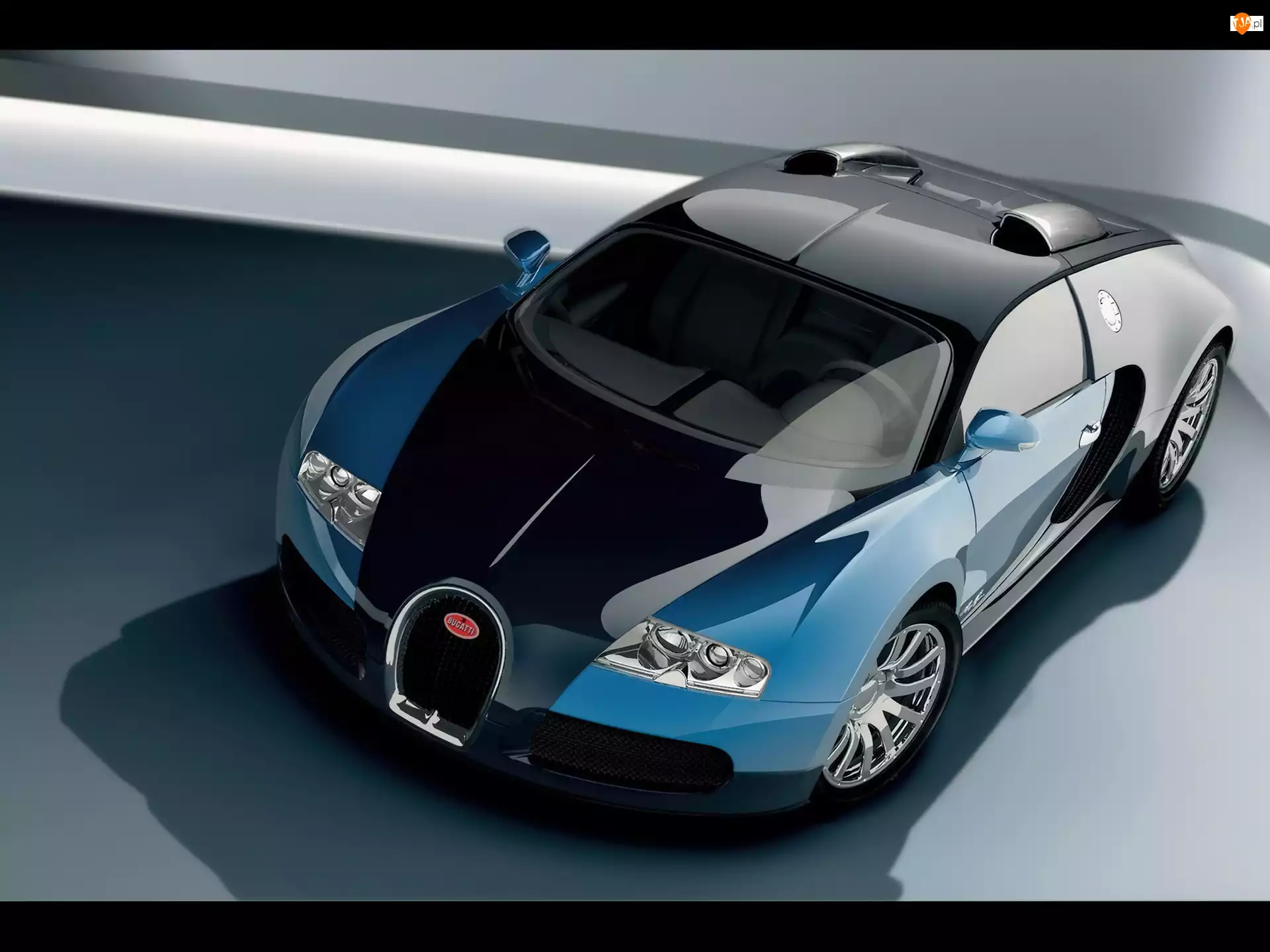 Bugatti Veyron, Błękitny, Czarny