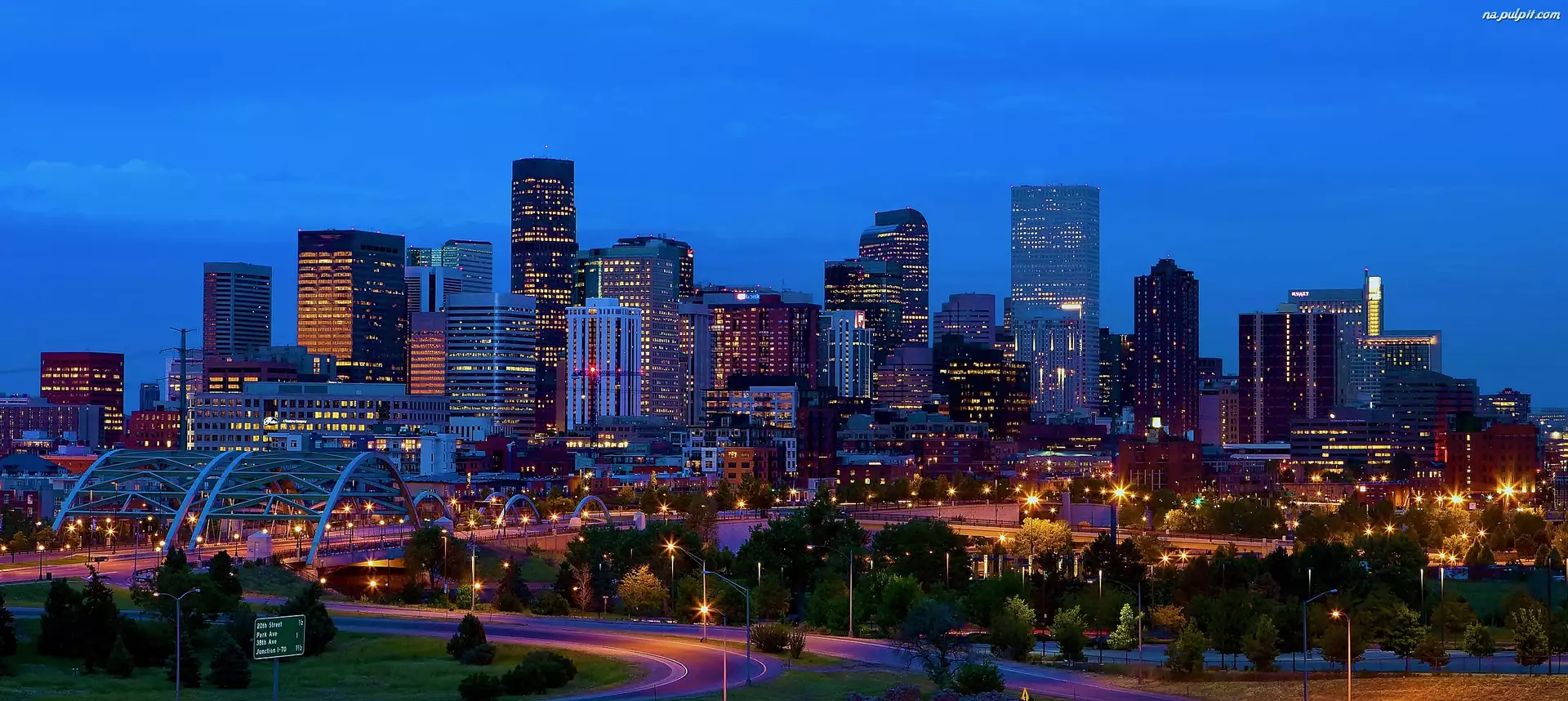 Miasta, Denver, USA, Kolorado, Panorama