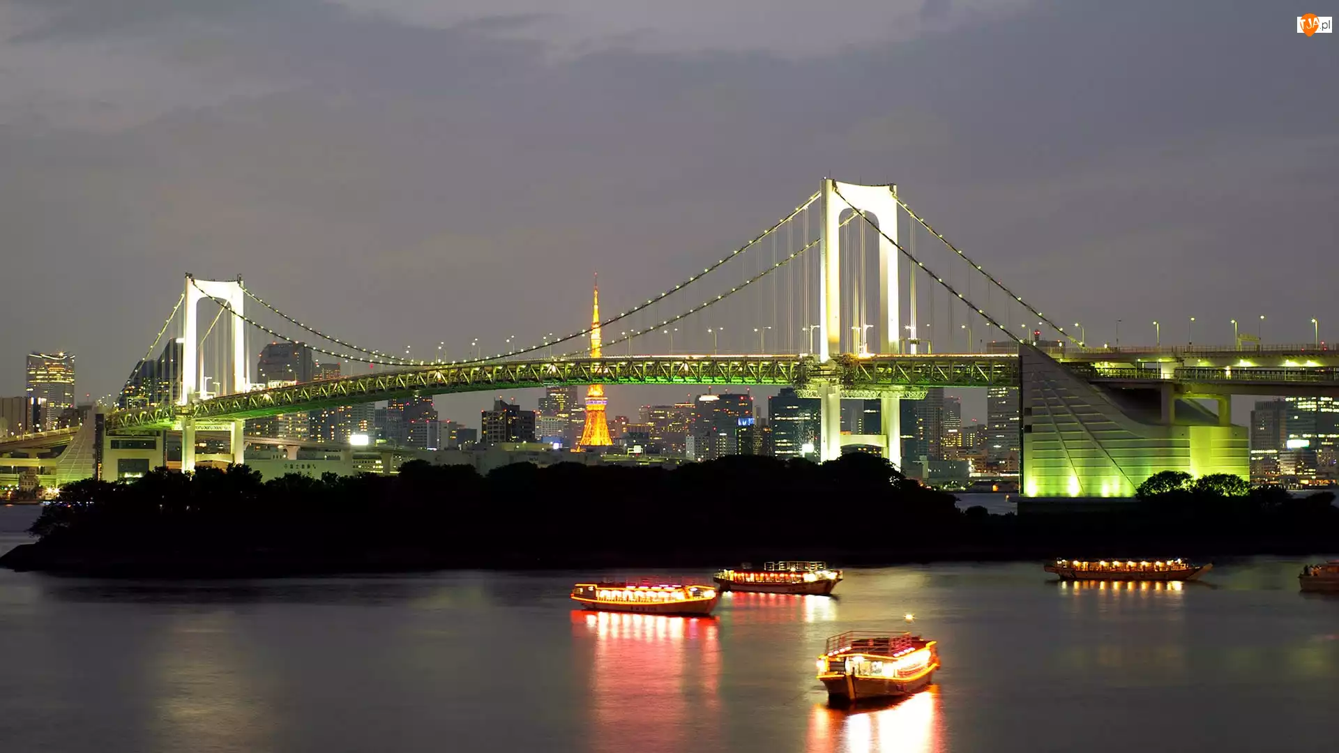 Most, Japonia, Rainbow Bridge, Tokio