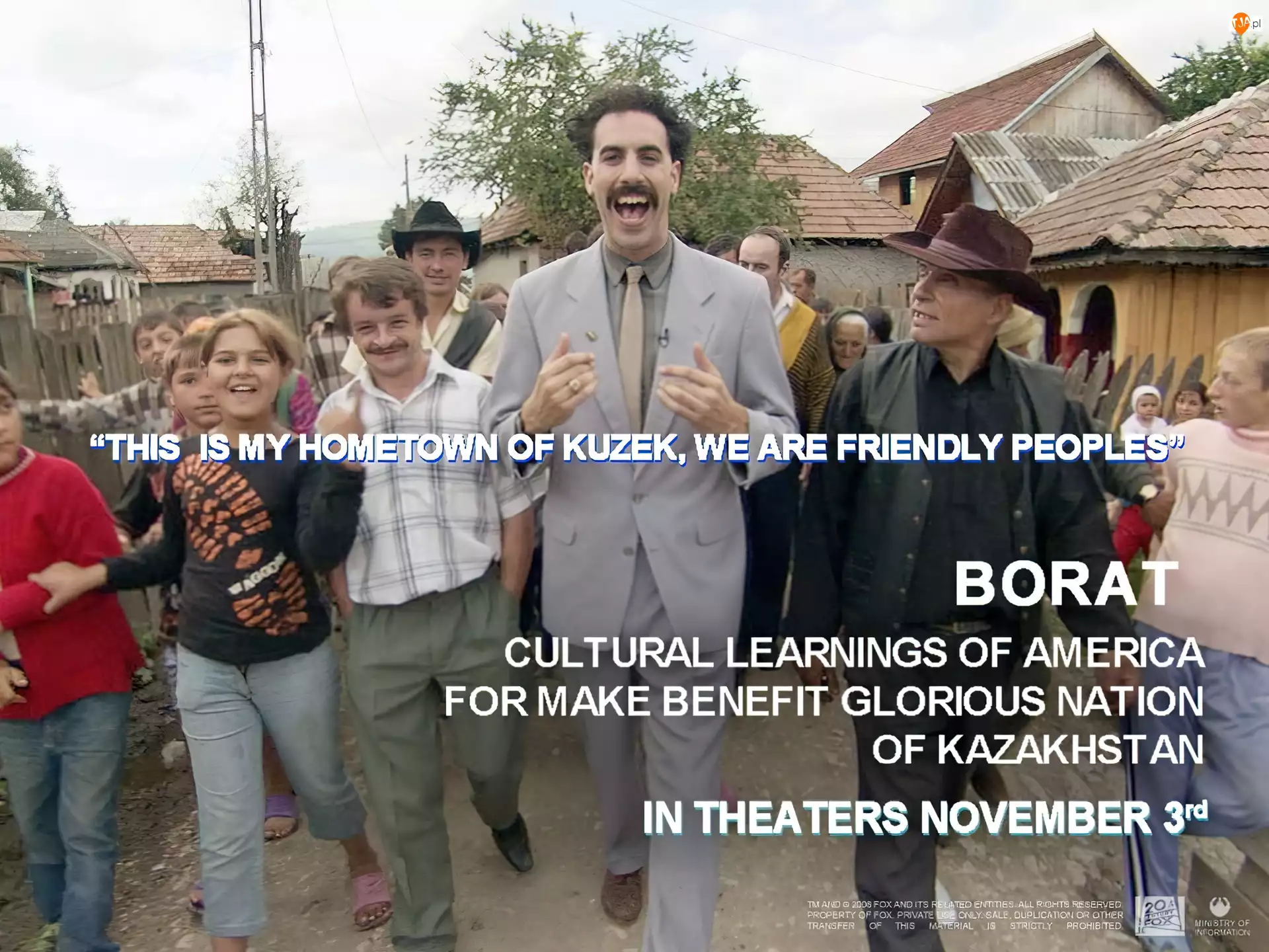 Borat, domy, Sacha Baron Cohen, ludzie