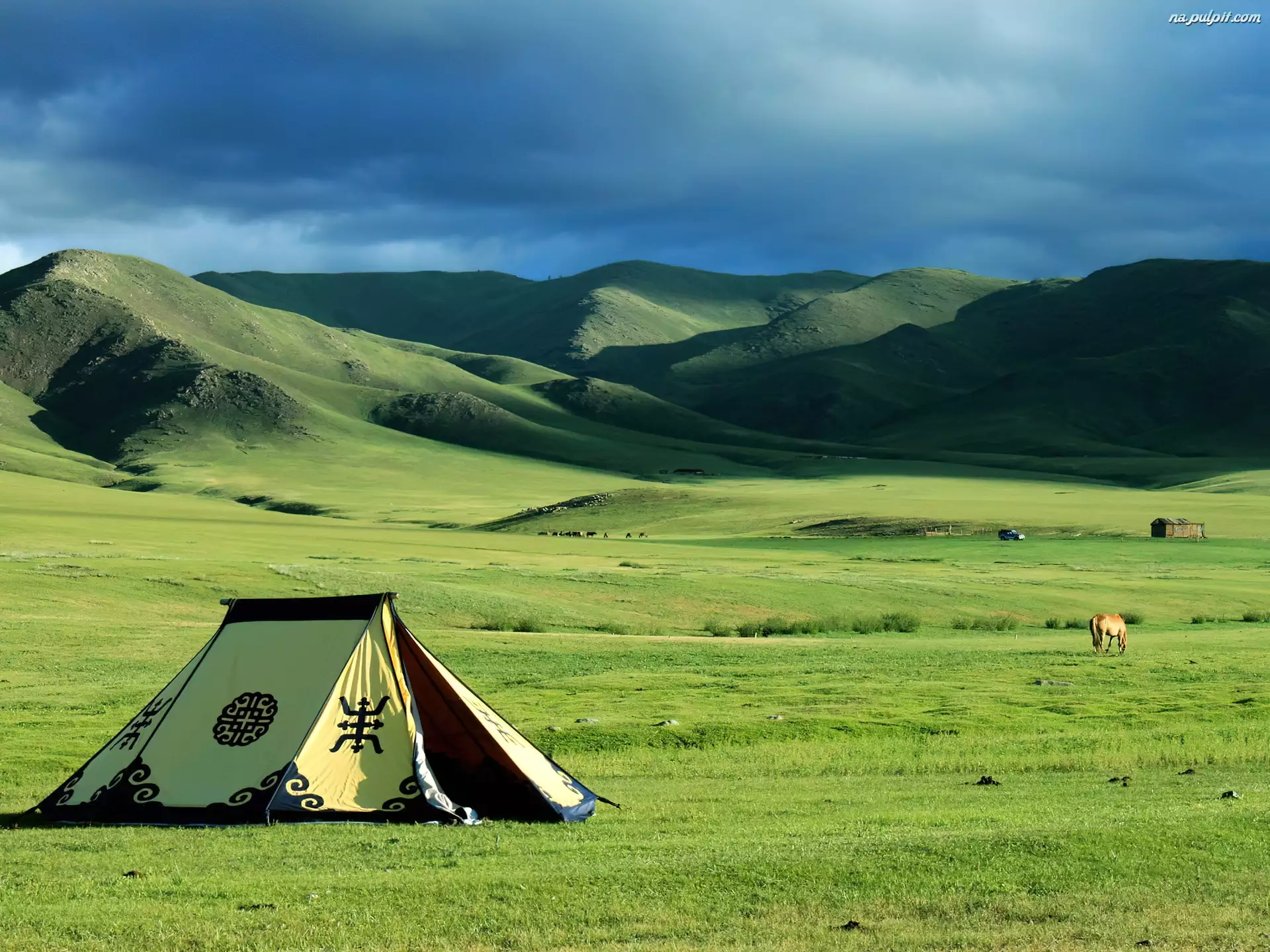 Namiot, Stepy, Mongolia