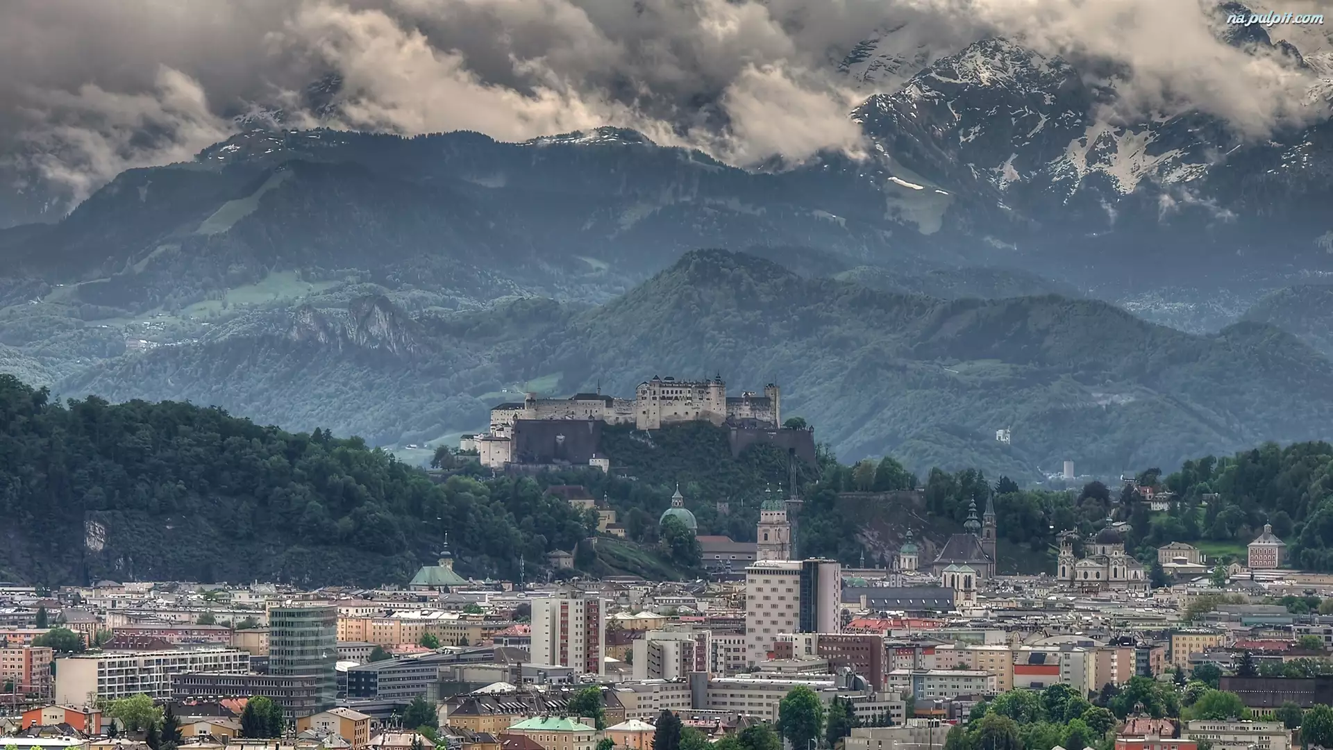 Góry, Austria, Salzburg, Miasto