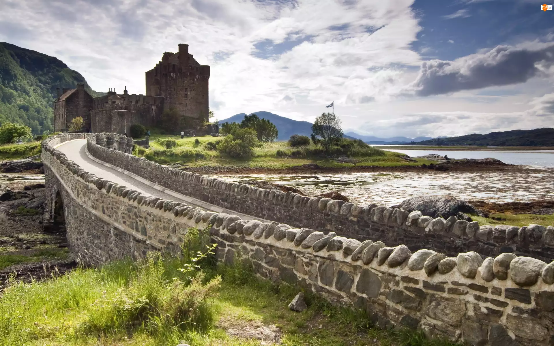 Region Highland, Most, Wyspa Loch Duich, Zamek Eilean Donan, Szkocja