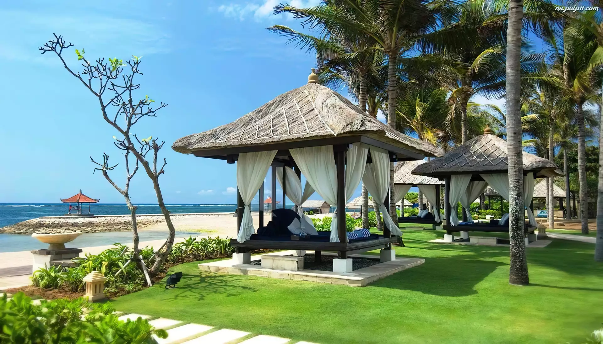 Indonezja, Hotel, Morze, Bali